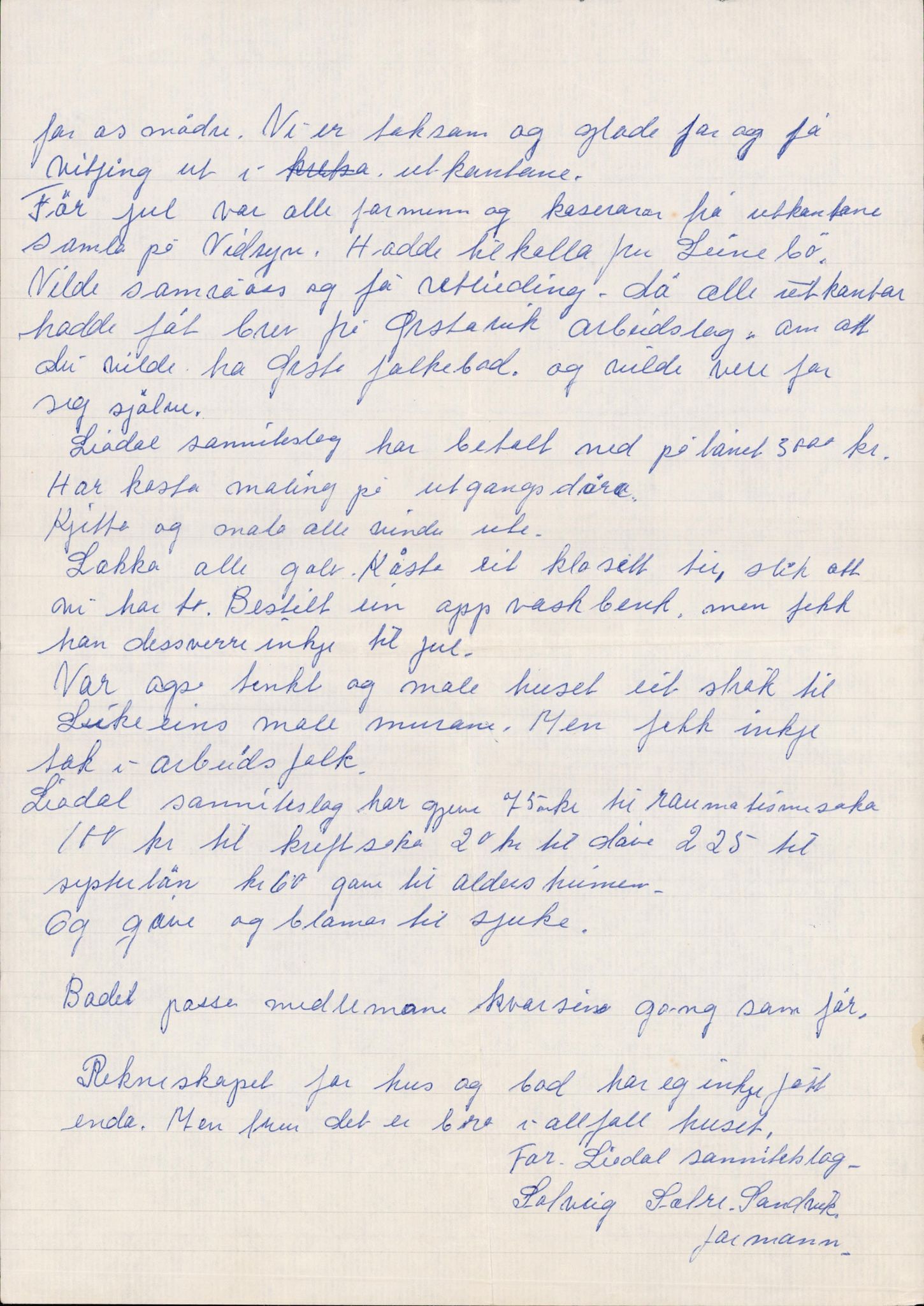 Ørsta sanitetslag, IKAM/P-00304/A/Ab/Abb/L0001/0005: Årsmeldinger for arbeidslagene / Årsmeldinger for arbeidslagene, 1963