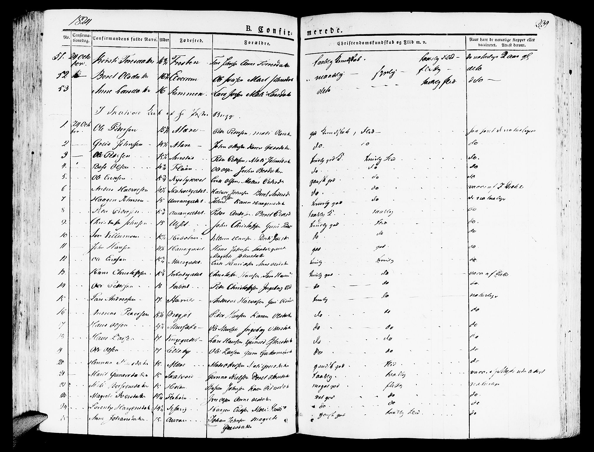 Ministerialprotokoller, klokkerbøker og fødselsregistre - Nord-Trøndelag, SAT/A-1458/709/L0070: Parish register (official) no. 709A10, 1820-1832, p. 239