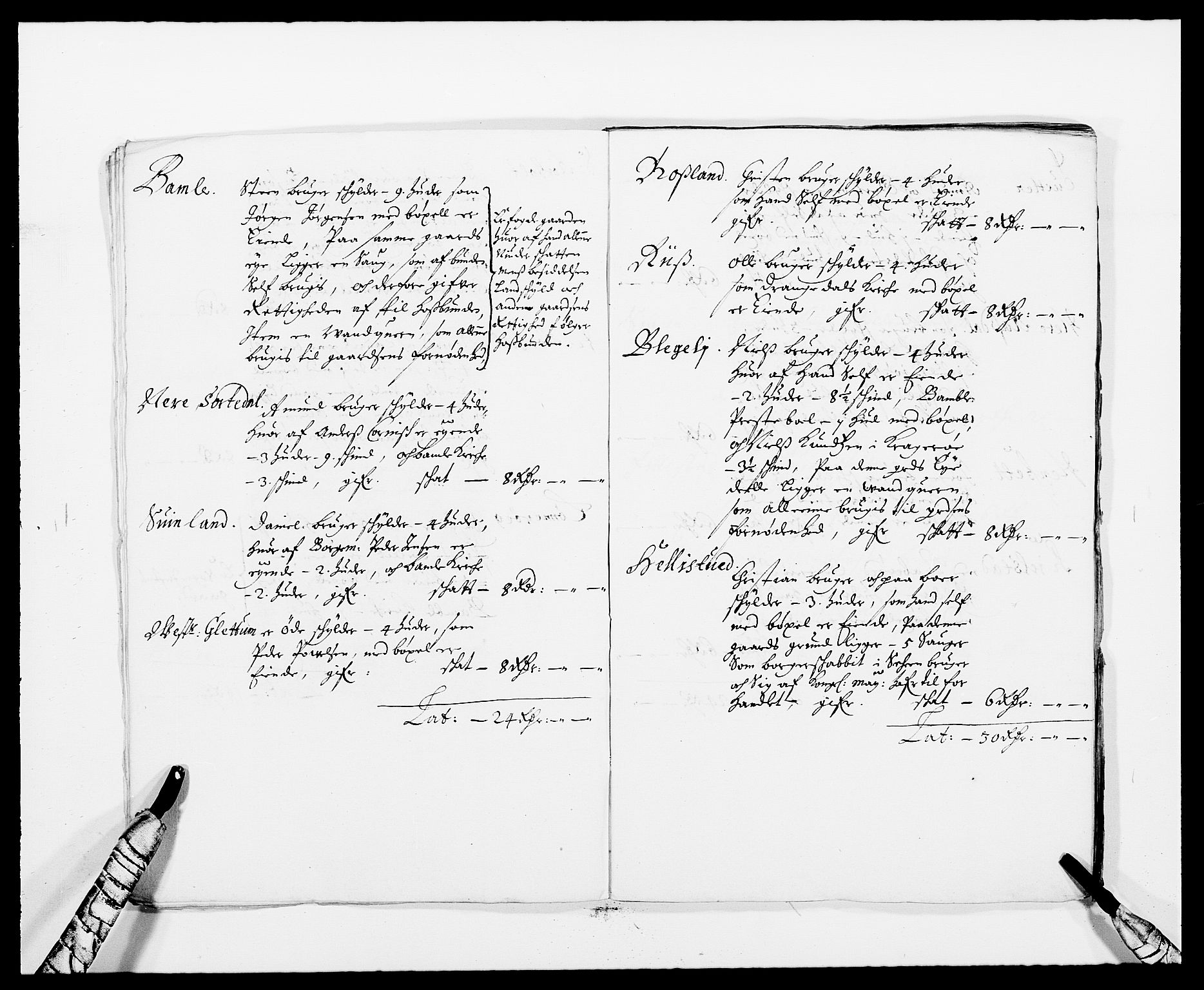 Rentekammeret inntil 1814, Reviderte regnskaper, Fogderegnskap, AV/RA-EA-4092/R34/L2043: Fogderegnskap Bamble, 1676-1677, p. 231