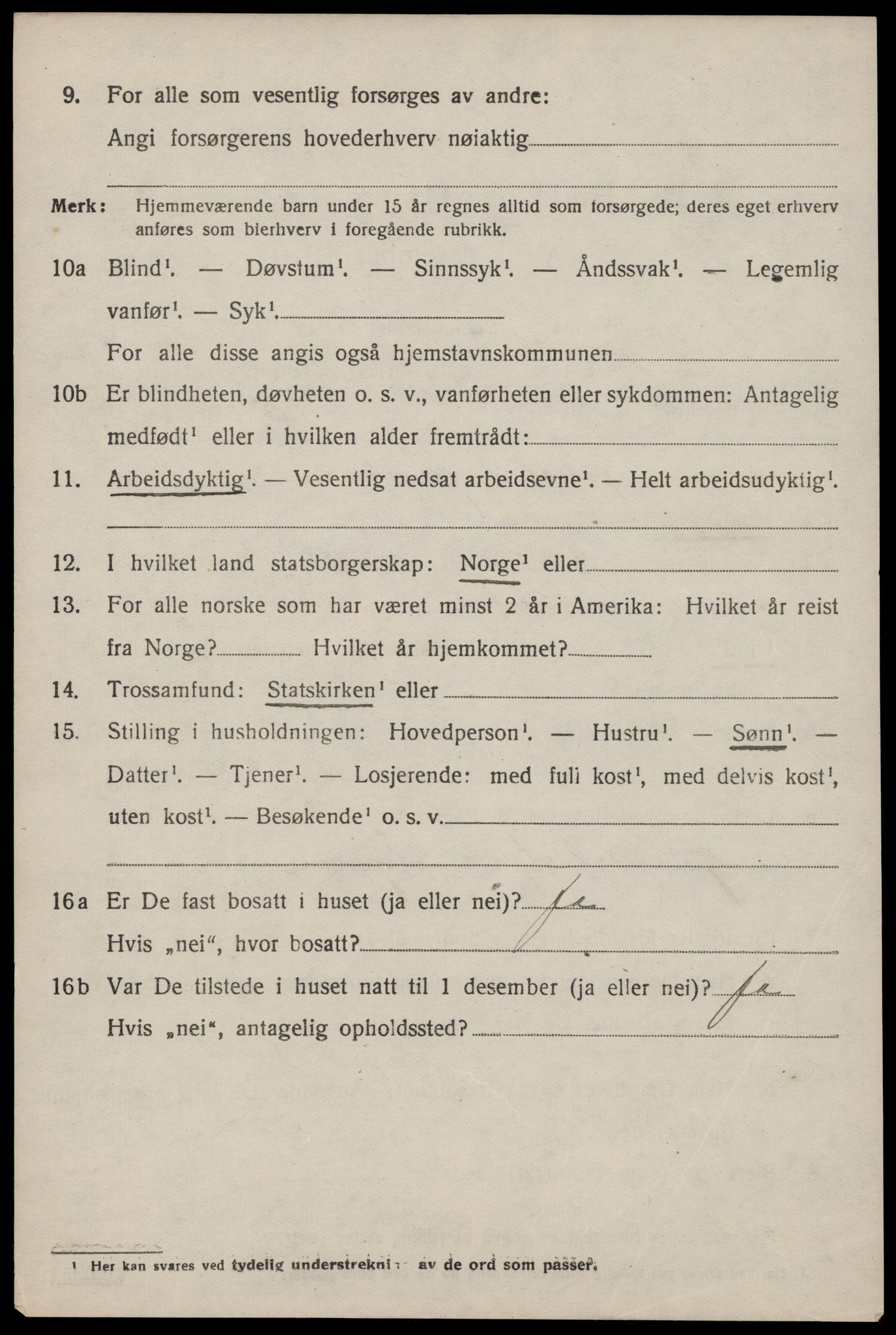 SAST, 1920 census for Suldal, 1920, p. 817