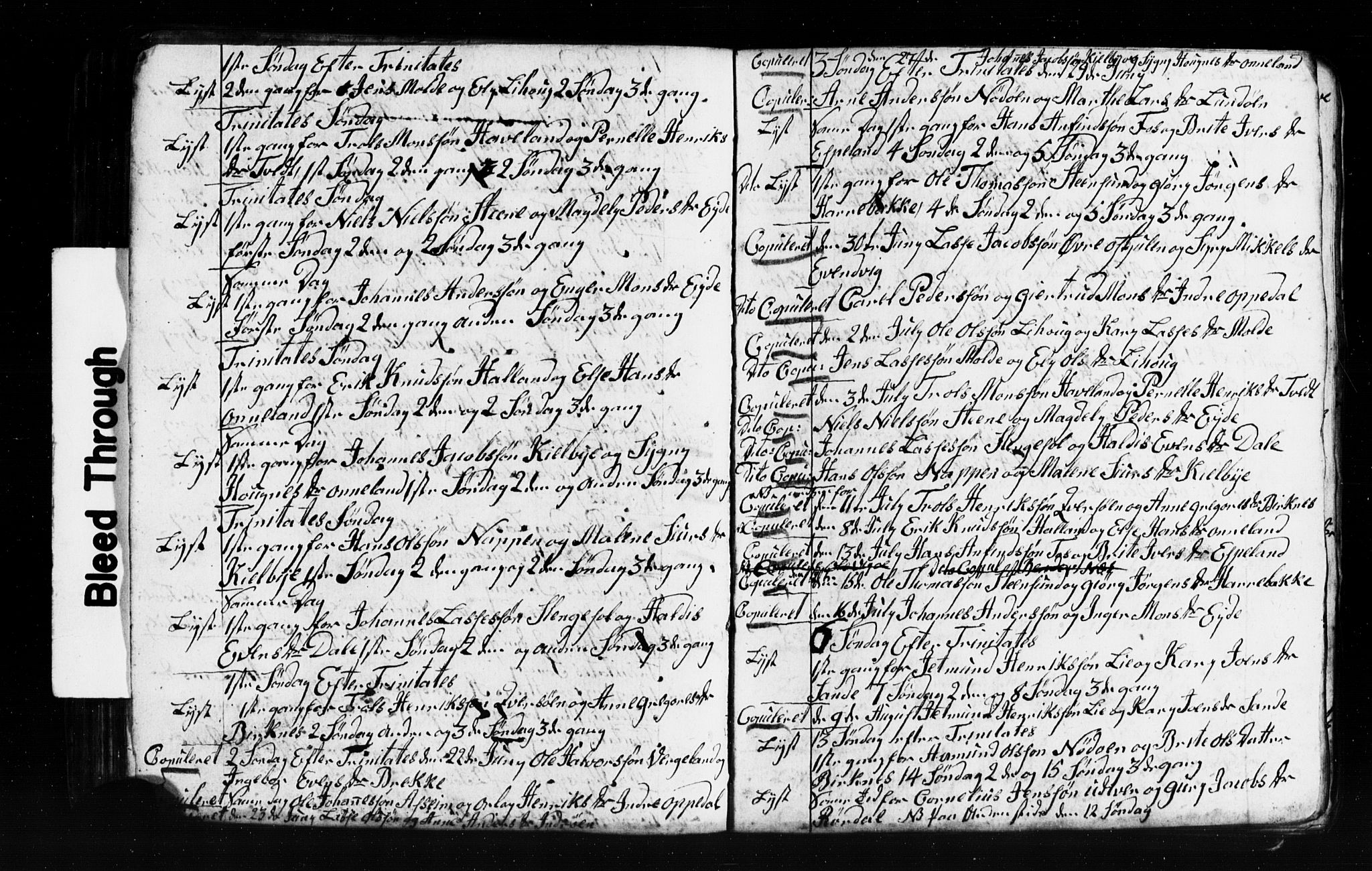 Gulen sokneprestembete, AV/SAB-A-80201/H/Hab: Parish register (copy) no. A 2, 1791-1814