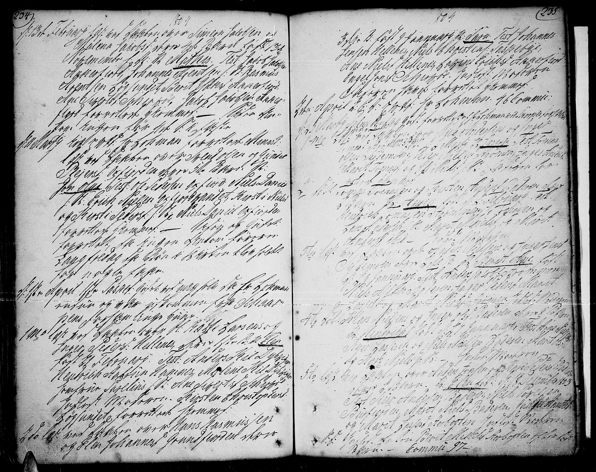Skjervøy sokneprestkontor, SATØ/S-1300/H/Ha/Haa/L0002kirke: Parish register (official) no. 2, 1781-1817, p. 234-235