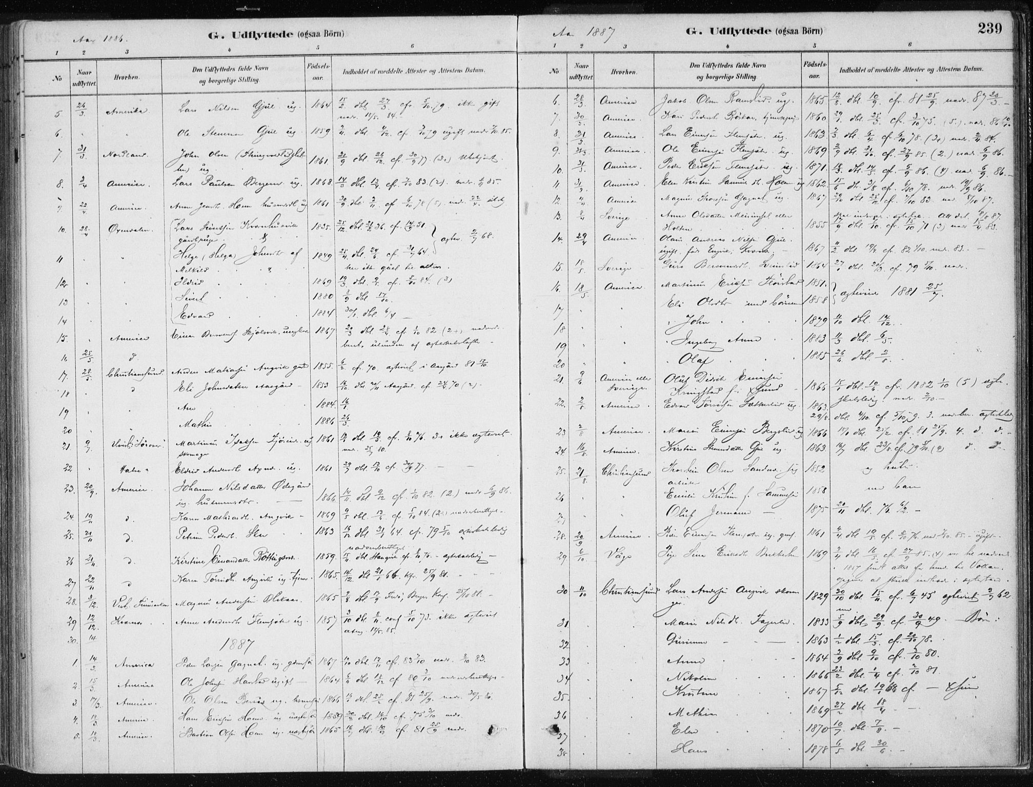 Ministerialprotokoller, klokkerbøker og fødselsregistre - Møre og Romsdal, AV/SAT-A-1454/586/L0987: Parish register (official) no. 586A13, 1879-1892, p. 239