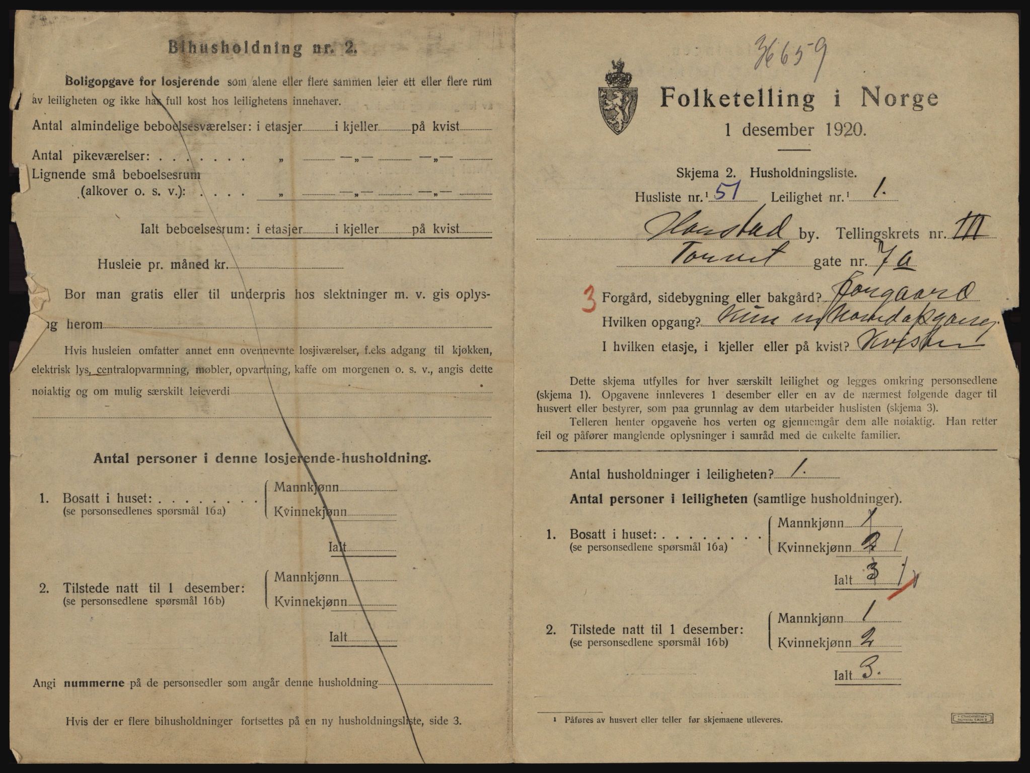 SATØ, 1920 census for Harstad, 1920, p. 1389