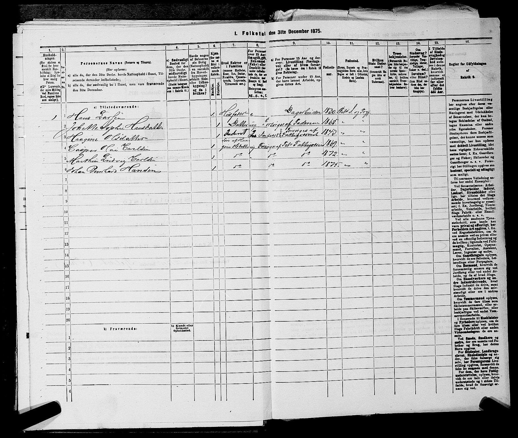 RA, 1875 census for 0227P Fet, 1875, p. 200