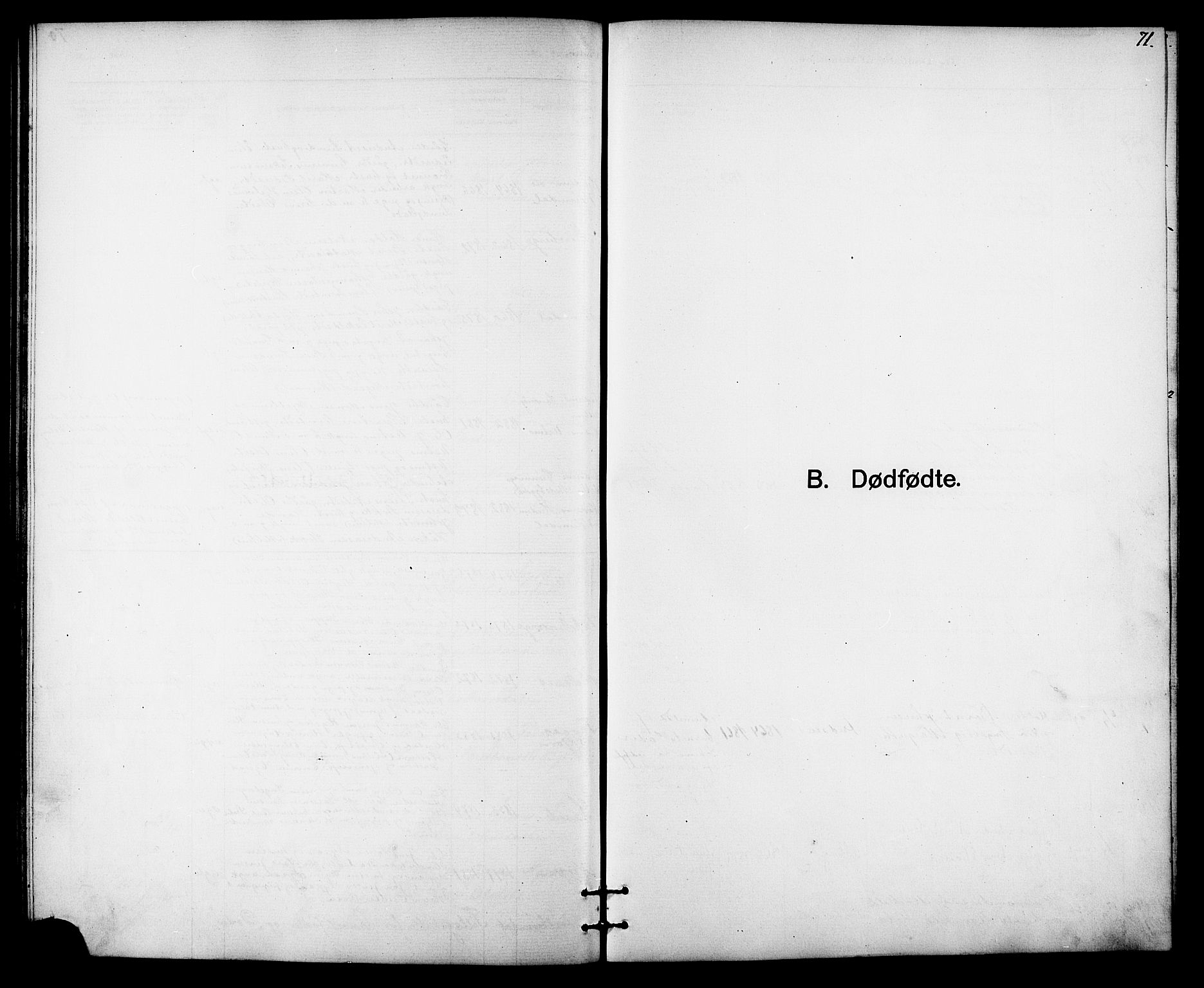Ministerialprotokoller, klokkerbøker og fødselsregistre - Sør-Trøndelag, SAT/A-1456/613/L0395: Parish register (copy) no. 613C03, 1887-1909, p. 71