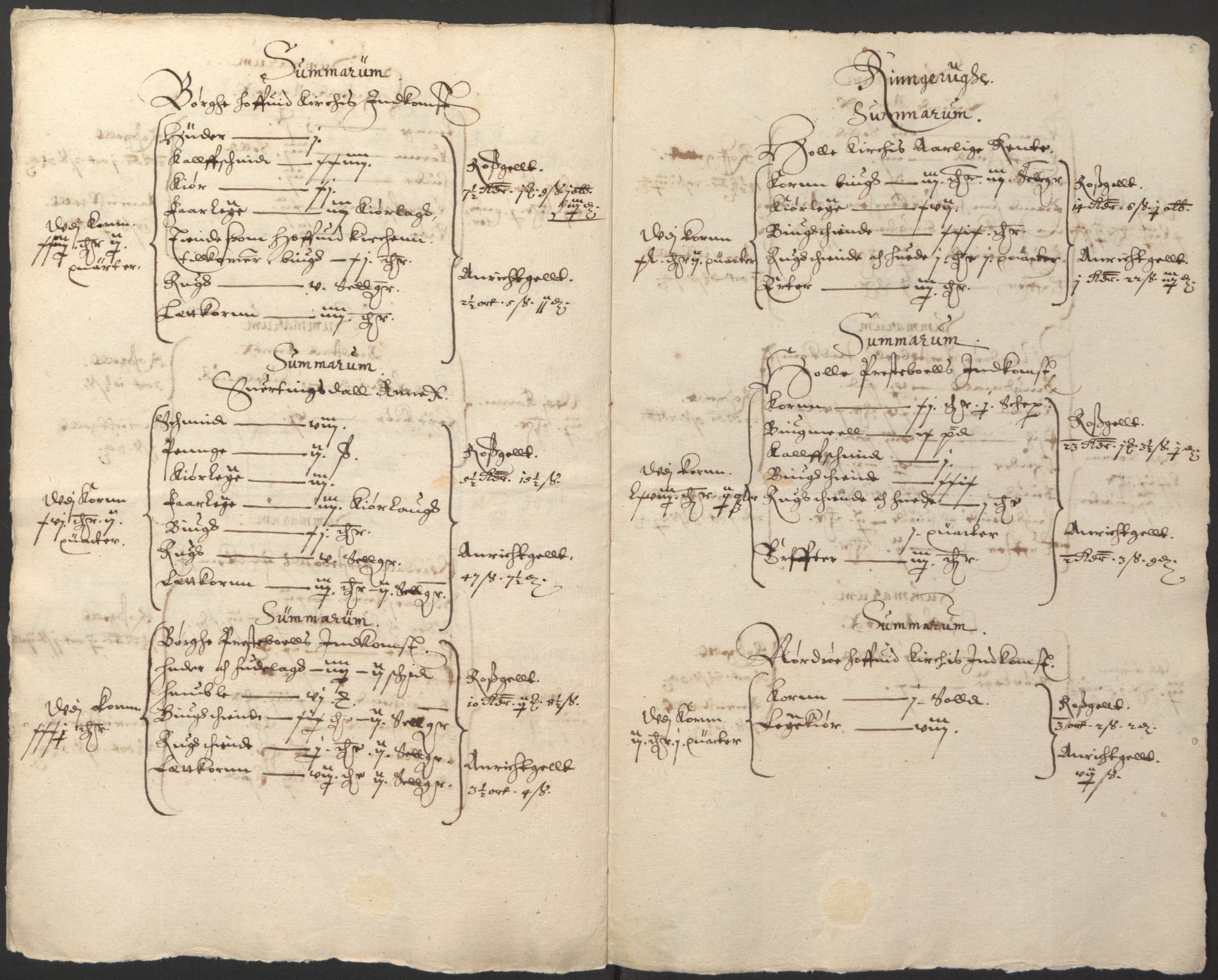 Stattholderembetet 1572-1771, AV/RA-EA-2870/Ek/L0014/0001: Jordebøker til utlikning av rosstjeneste 1624-1626: / Kirke- og prestebolsinntekter i Oslo og Hamar bispedømme, 1625-1626, p. 103