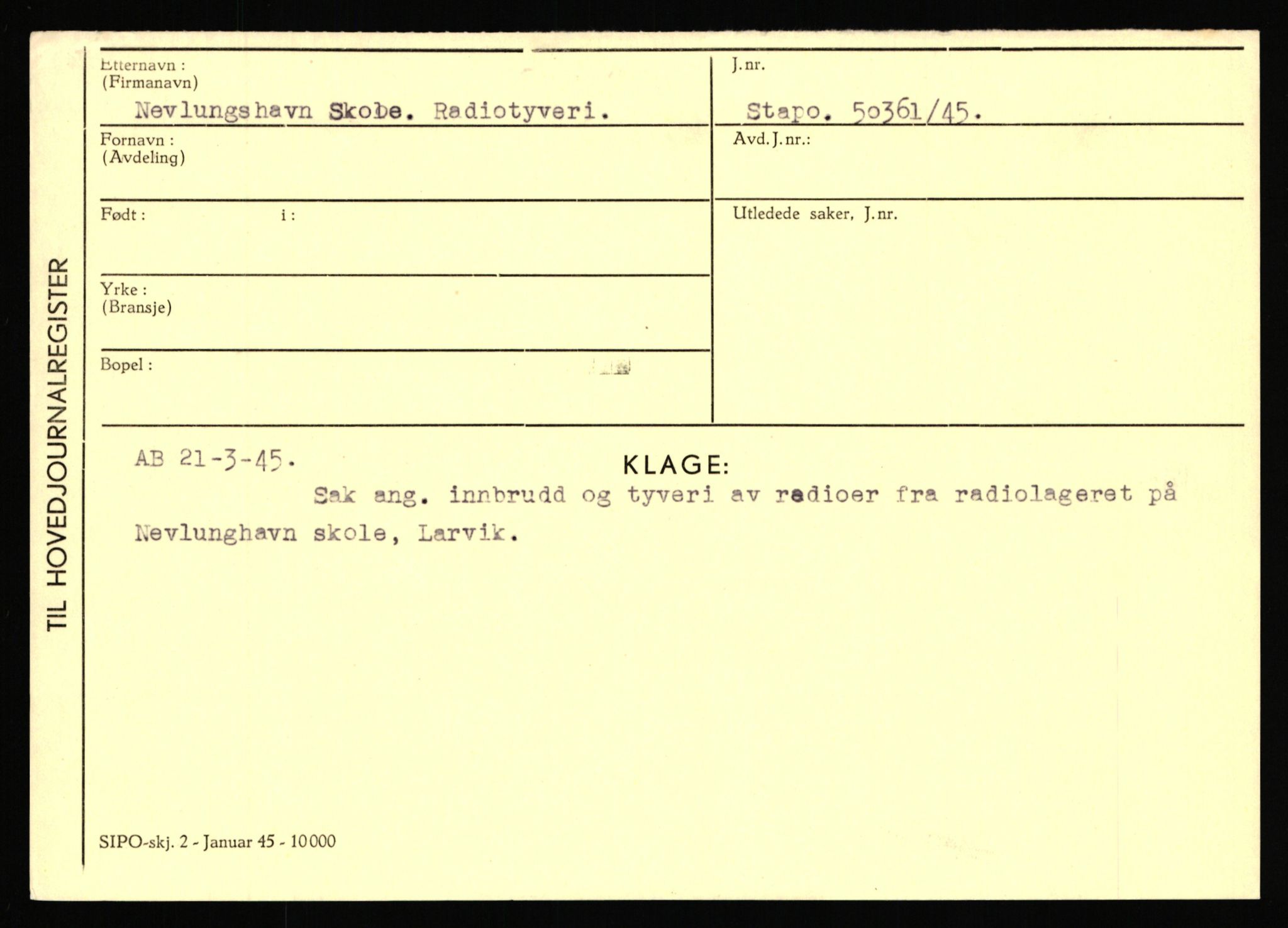 Statspolitiet - Hovedkontoret / Osloavdelingen, AV/RA-S-1329/C/Ca/L0011: Molberg - Nøstvold, 1943-1945, p. 2230