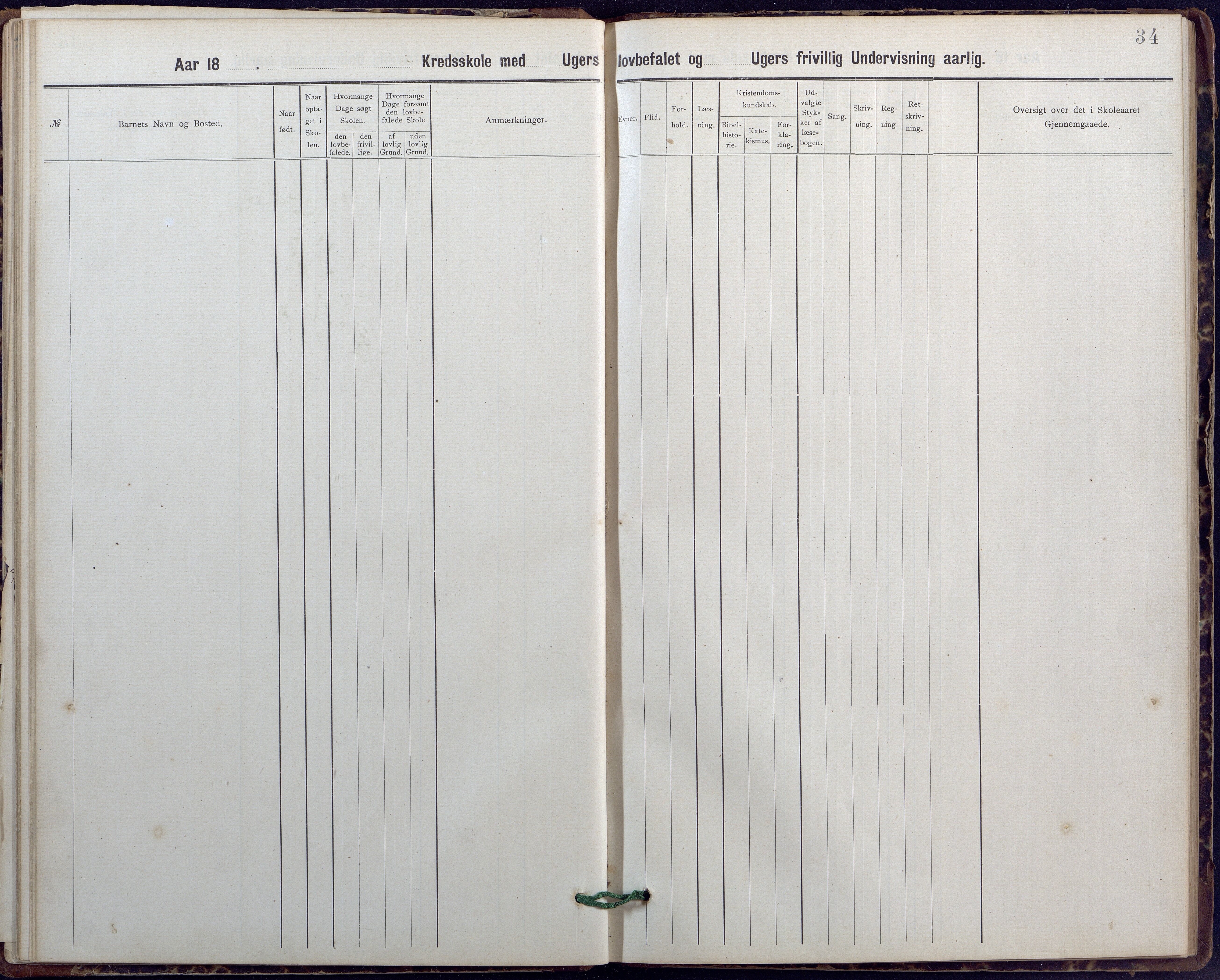 Evje kommune, Ånesland/Omland/Kleveland skolekrets, AAKS/KA0937-550f/F2/L0001: Skoleprotokoll for Aaneland og Omlands kreds, 1899-1909, p. 33