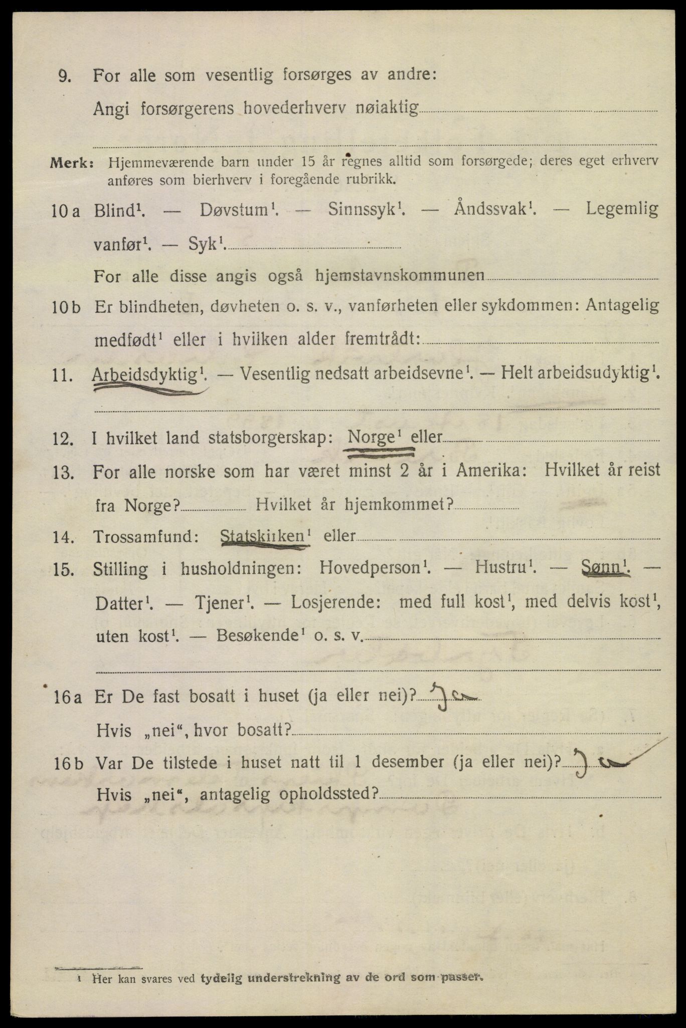 SAKO, 1920 census for Brevik, 1920, p. 7123