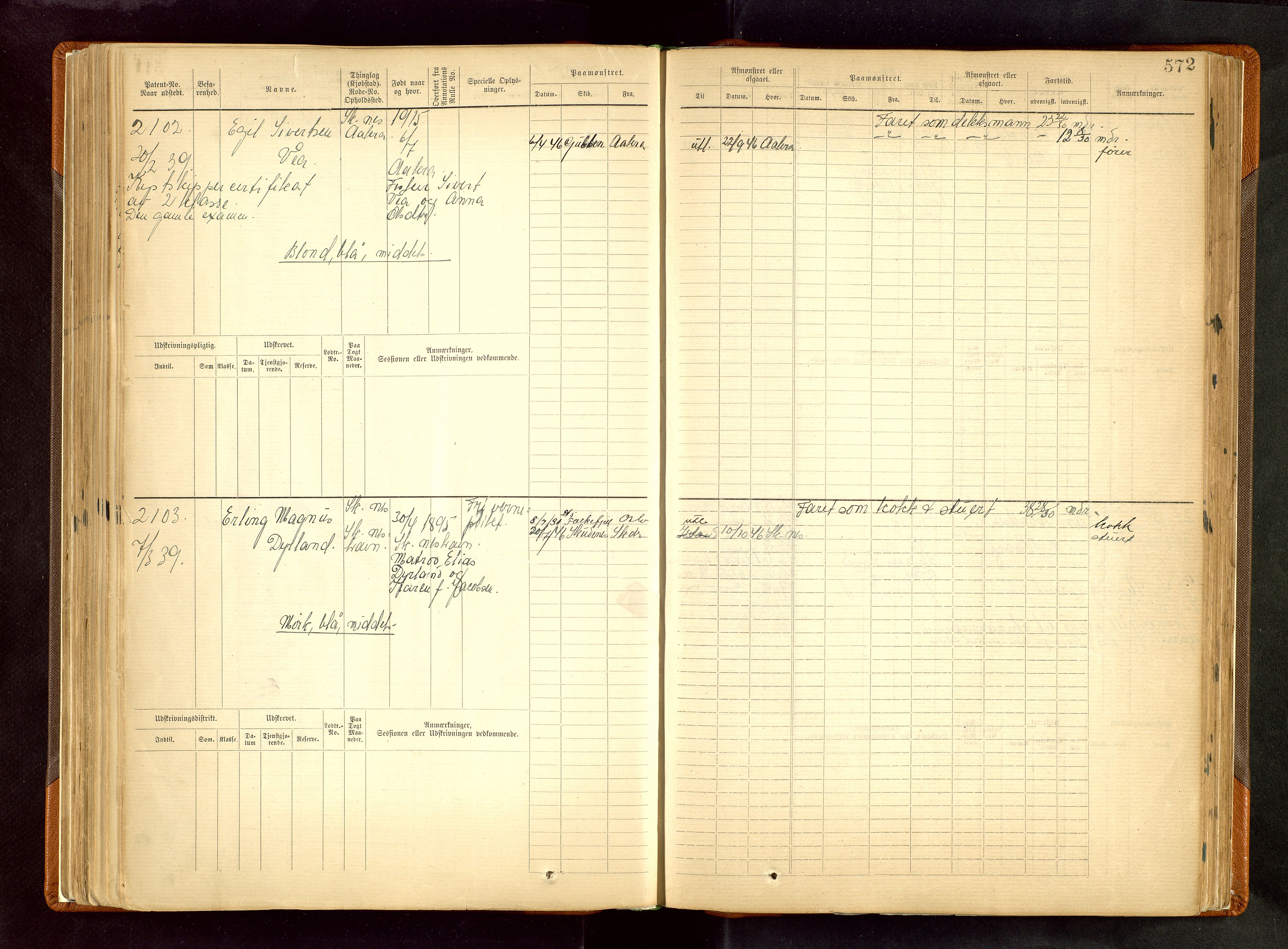 Haugesund sjømannskontor, AV/SAST-A-102007/F/Fb/Fbb/L0002: Sjøfartsrulle Skudenes kretsnr. 959-2439, 1860-1948, p. 572