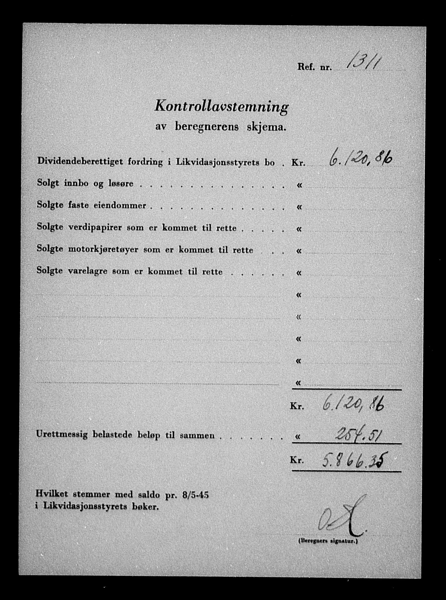 Justisdepartementet, Tilbakeføringskontoret for inndratte formuer, AV/RA-S-1564/H/Hc/Hca/L0902: --, 1945-1947, p. 37