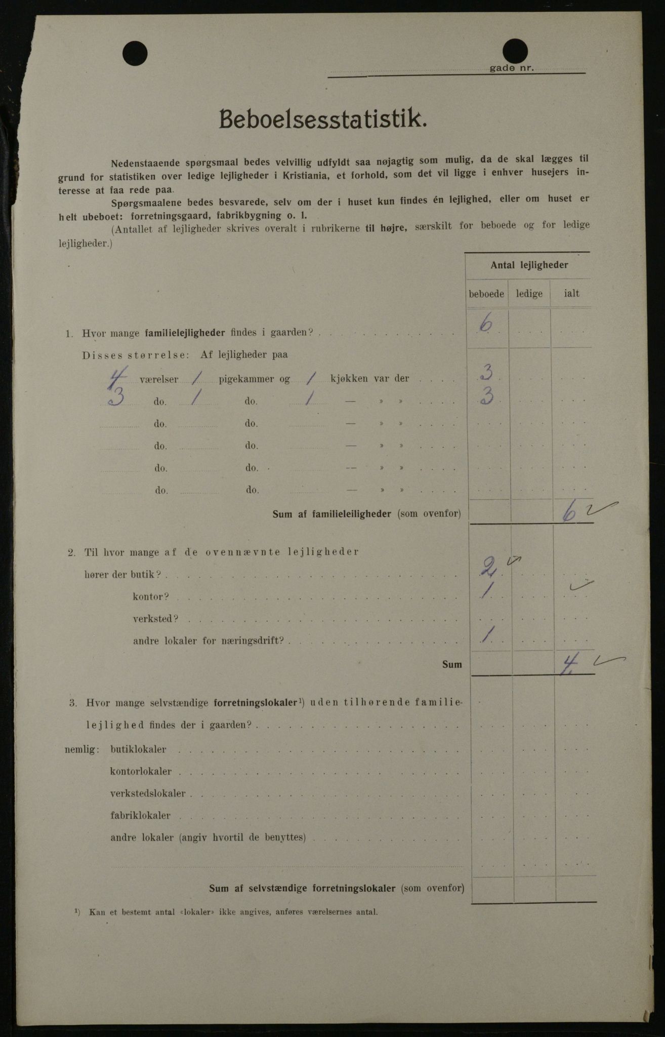 OBA, Municipal Census 1908 for Kristiania, 1908, p. 9512