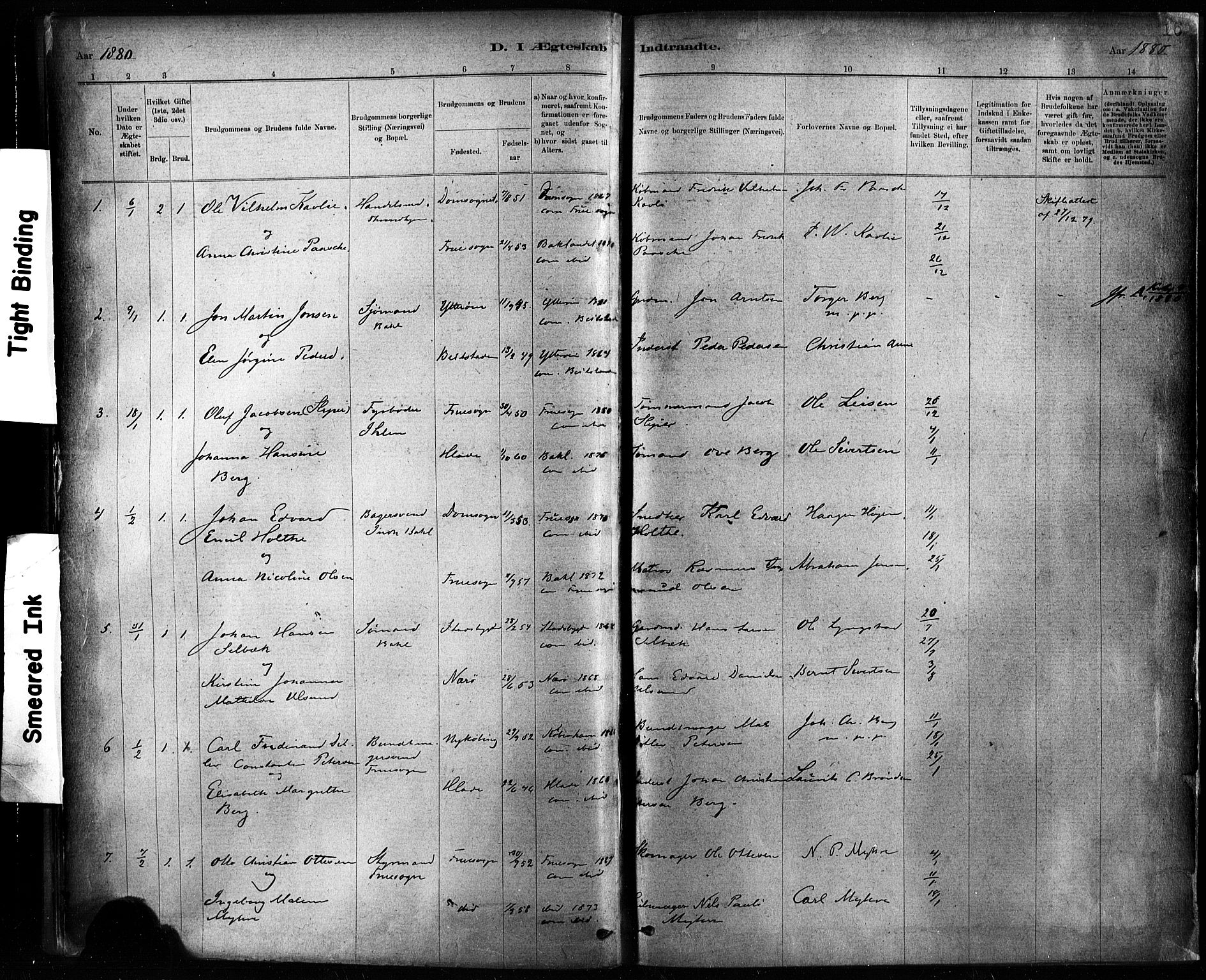 Ministerialprotokoller, klokkerbøker og fødselsregistre - Sør-Trøndelag, AV/SAT-A-1456/604/L0189: Parish register (official) no. 604A10, 1878-1892, p. 16