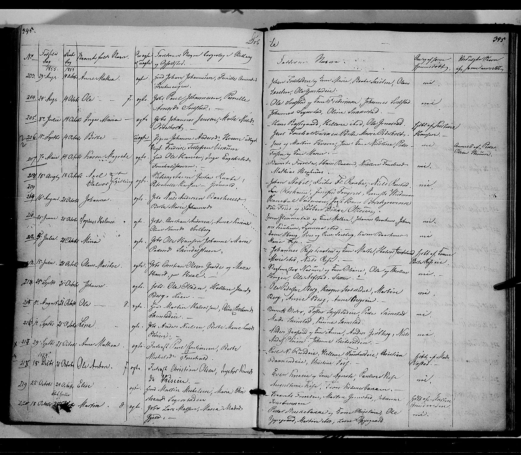 Østre Toten prestekontor, AV/SAH-PREST-104/H/Ha/Haa/L0003: Parish register (official) no. 3, 1848-1856, p. 345