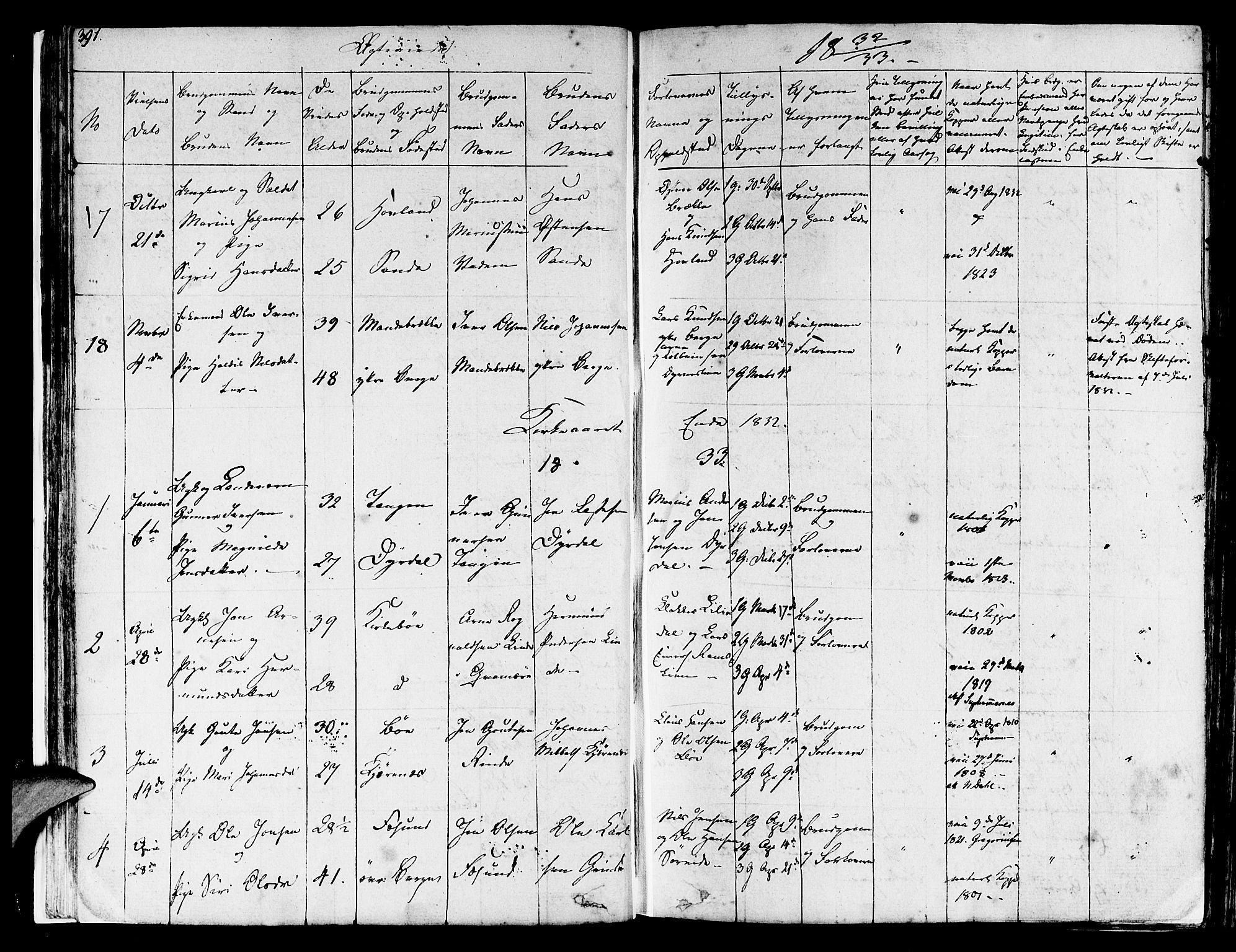 Lavik sokneprestembete, AV/SAB-A-80901: Parish register (official) no. A 2II, 1821-1842, p. 391