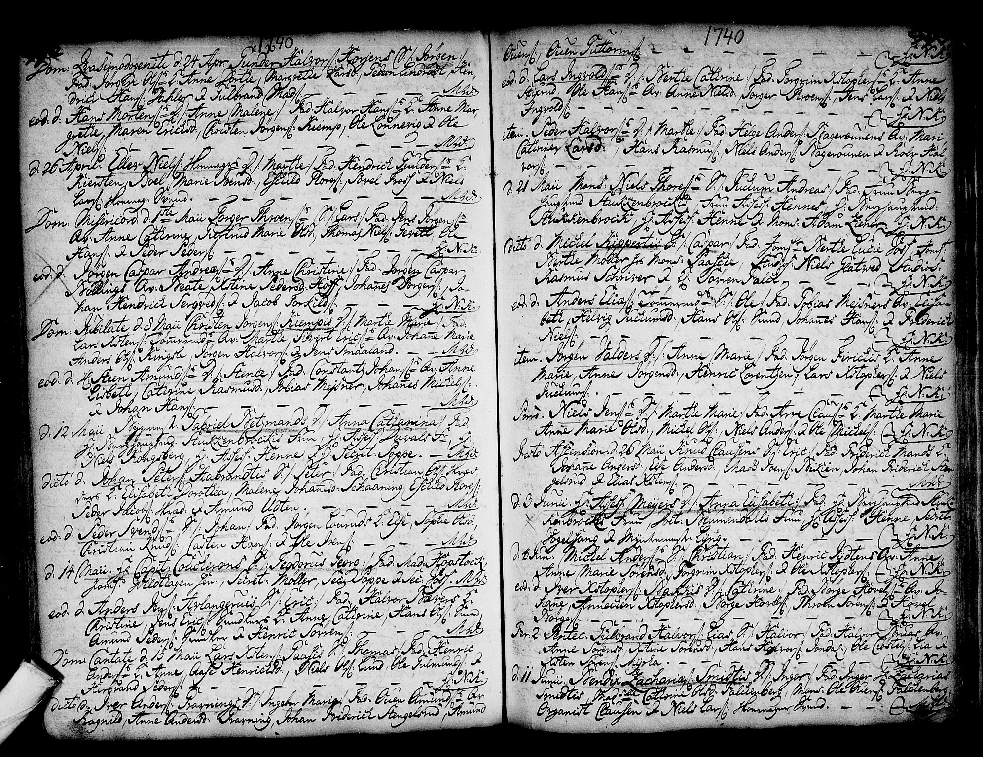 Kongsberg kirkebøker, AV/SAKO-A-22/F/Fa/L0002: Parish register (official) no. I 2, 1721-1743, p. 392-393