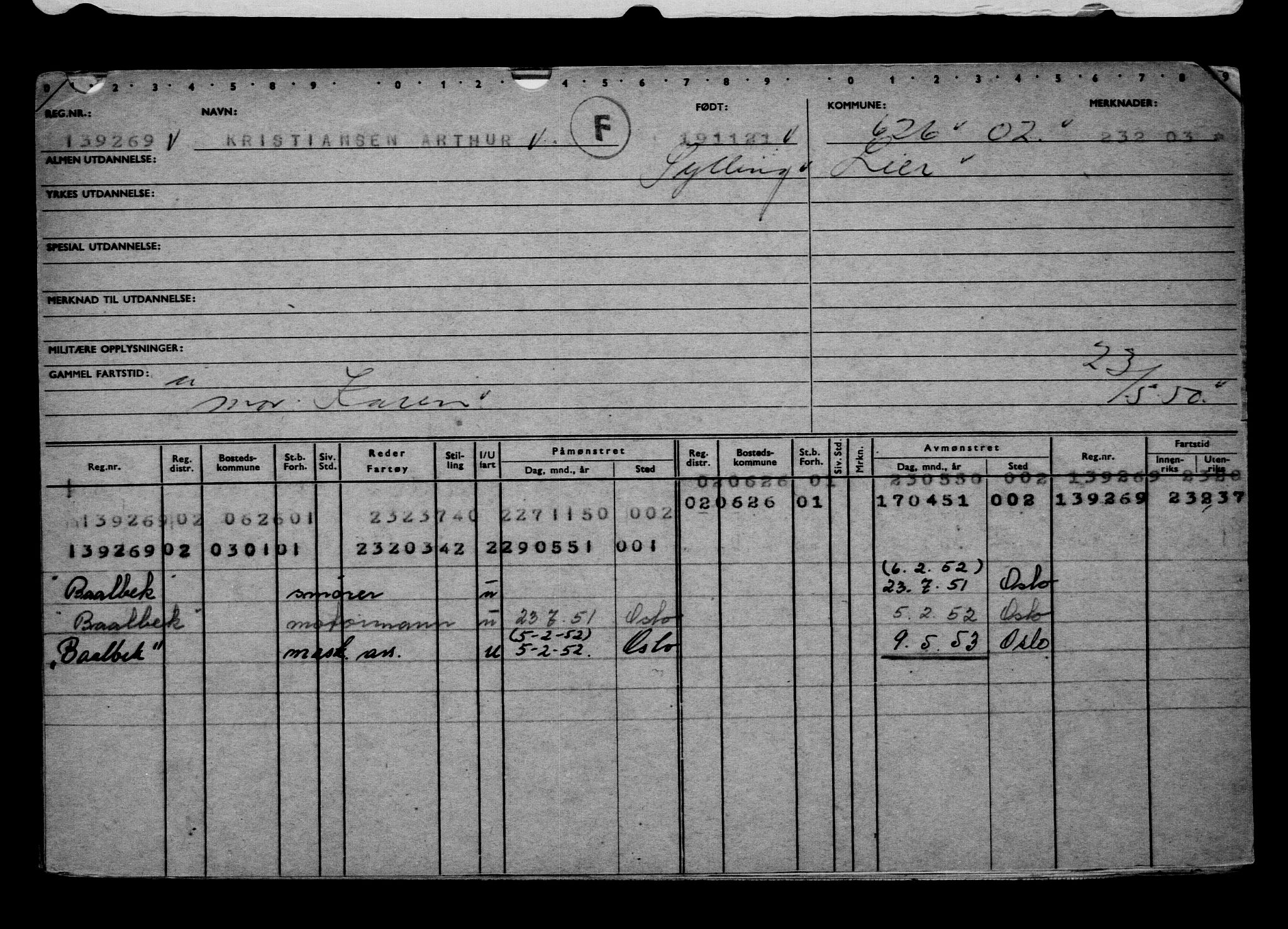 Direktoratet for sjømenn, AV/RA-S-3545/G/Gb/L0200: Hovedkort, 1921, p. 118