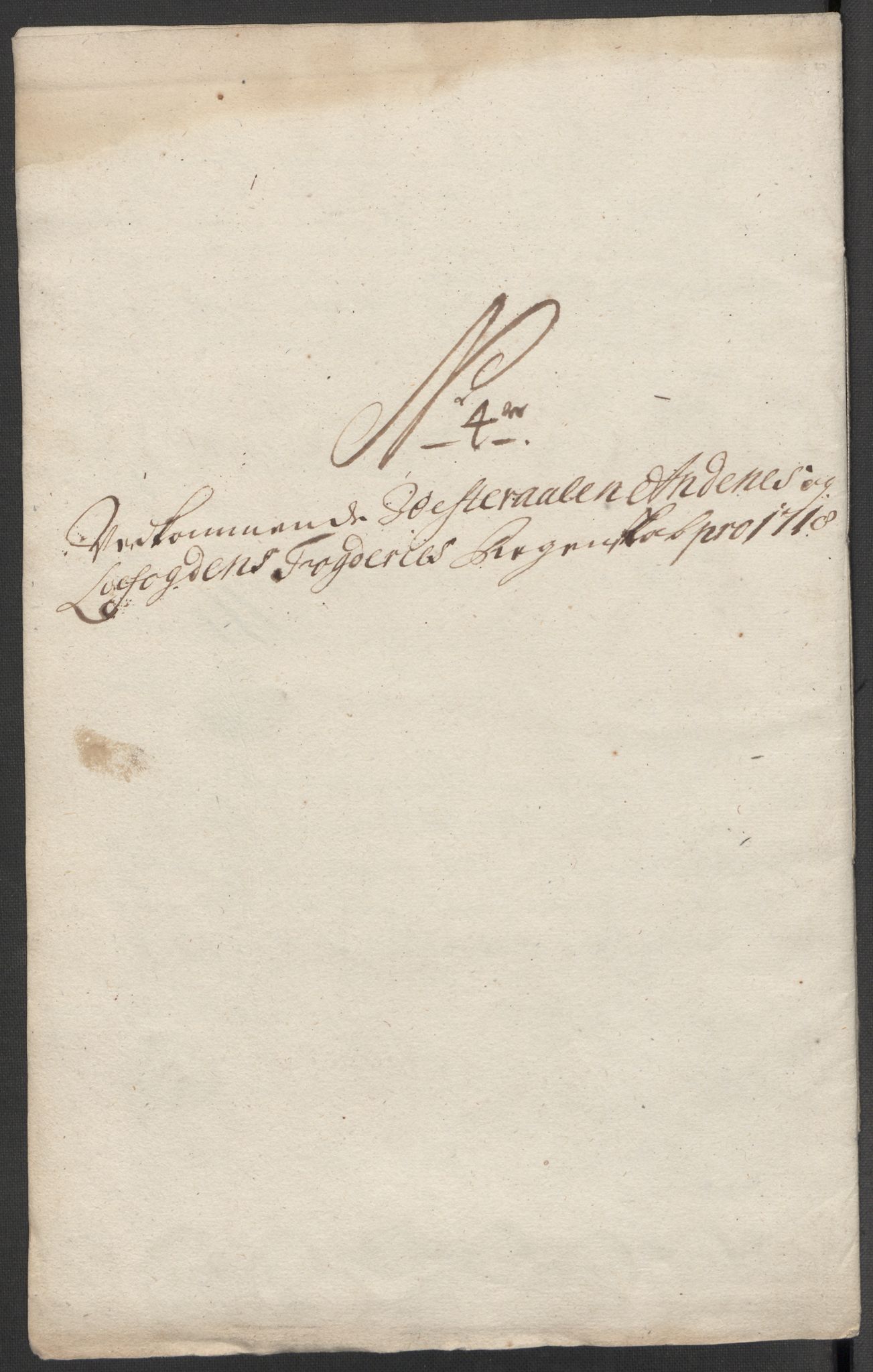 Rentekammeret inntil 1814, Reviderte regnskaper, Fogderegnskap, AV/RA-EA-4092/R67/L4684: Fogderegnskap Vesterålen, Andenes og Lofoten, 1718, p. 126