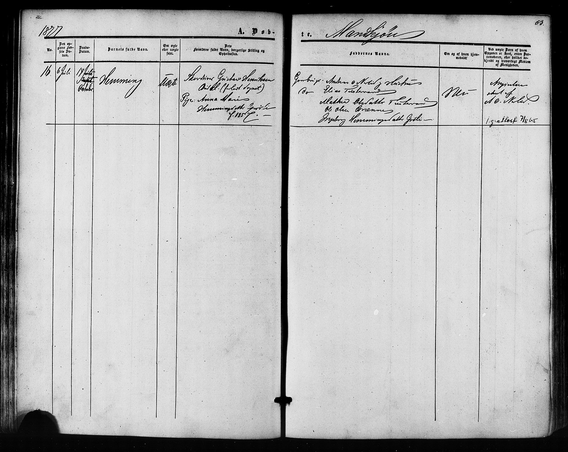 Ministerialprotokoller, klokkerbøker og fødselsregistre - Nordland, AV/SAT-A-1459/823/L0324: Parish register (official) no. 823A01, 1860-1878, p. 53