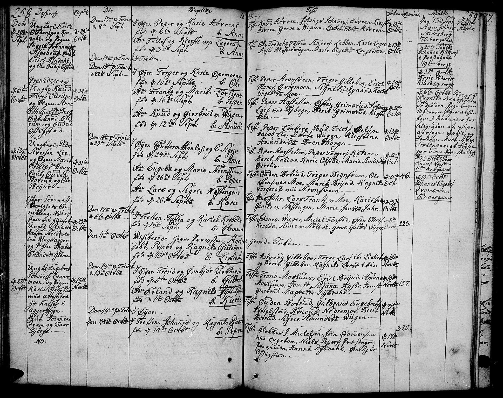 Øyer prestekontor, AV/SAH-PREST-084/H/Ha/Haa/L0003: Parish register (official) no. 3, 1784-1824, p. 258-259