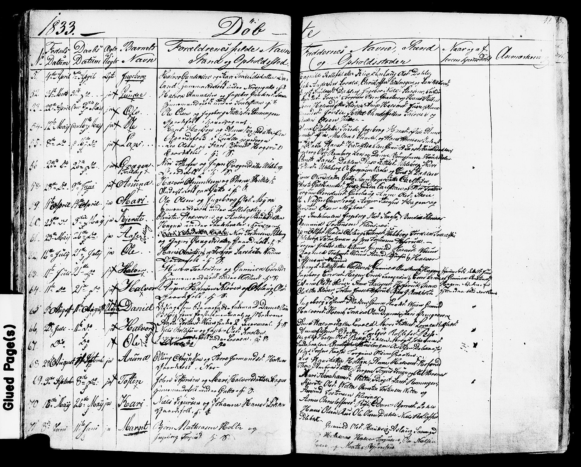 Sauherad kirkebøker, AV/SAKO-A-298/F/Fa/L0006: Parish register (official) no. I 6, 1827-1850, p. 41