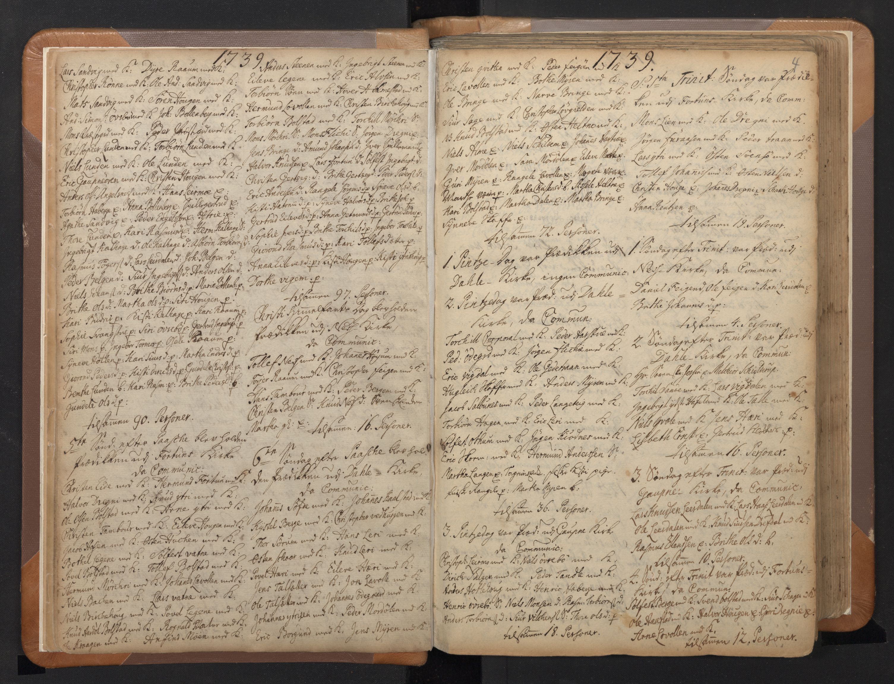 Luster sokneprestembete, AV/SAB-A-81101/H/Haa/Haaa/L0002: Parish register (official) no. A 2, 1751-1796, p. 3b-4a