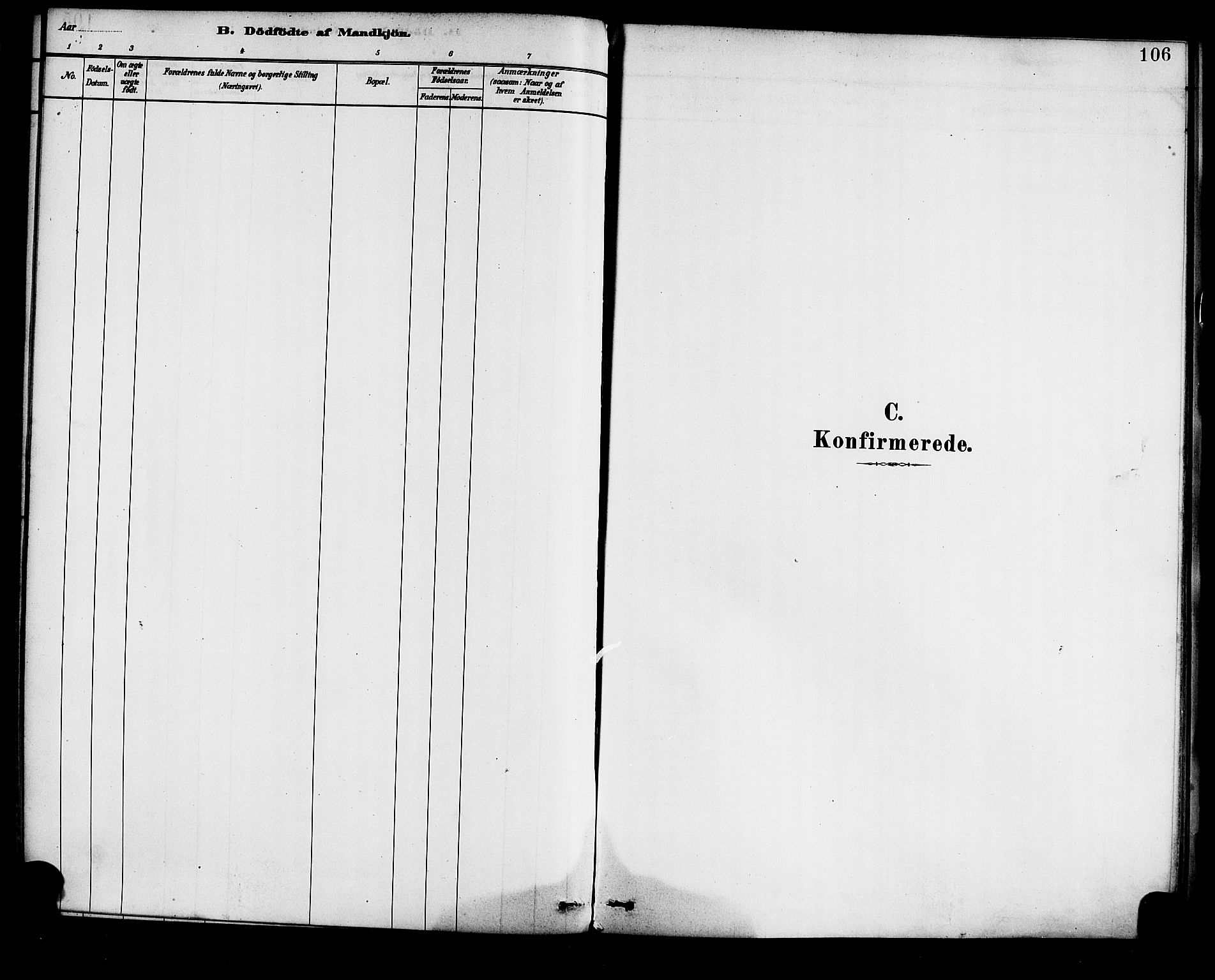 Førde sokneprestembete, SAB/A-79901/H/Haa/Haad/L0001: Parish register (official) no. D 1, 1881-1898, p. 106