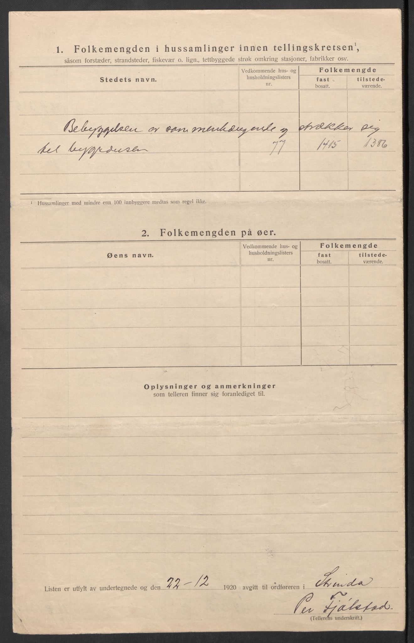 SAT, 1920 census for Strinda, 1920, p. 42