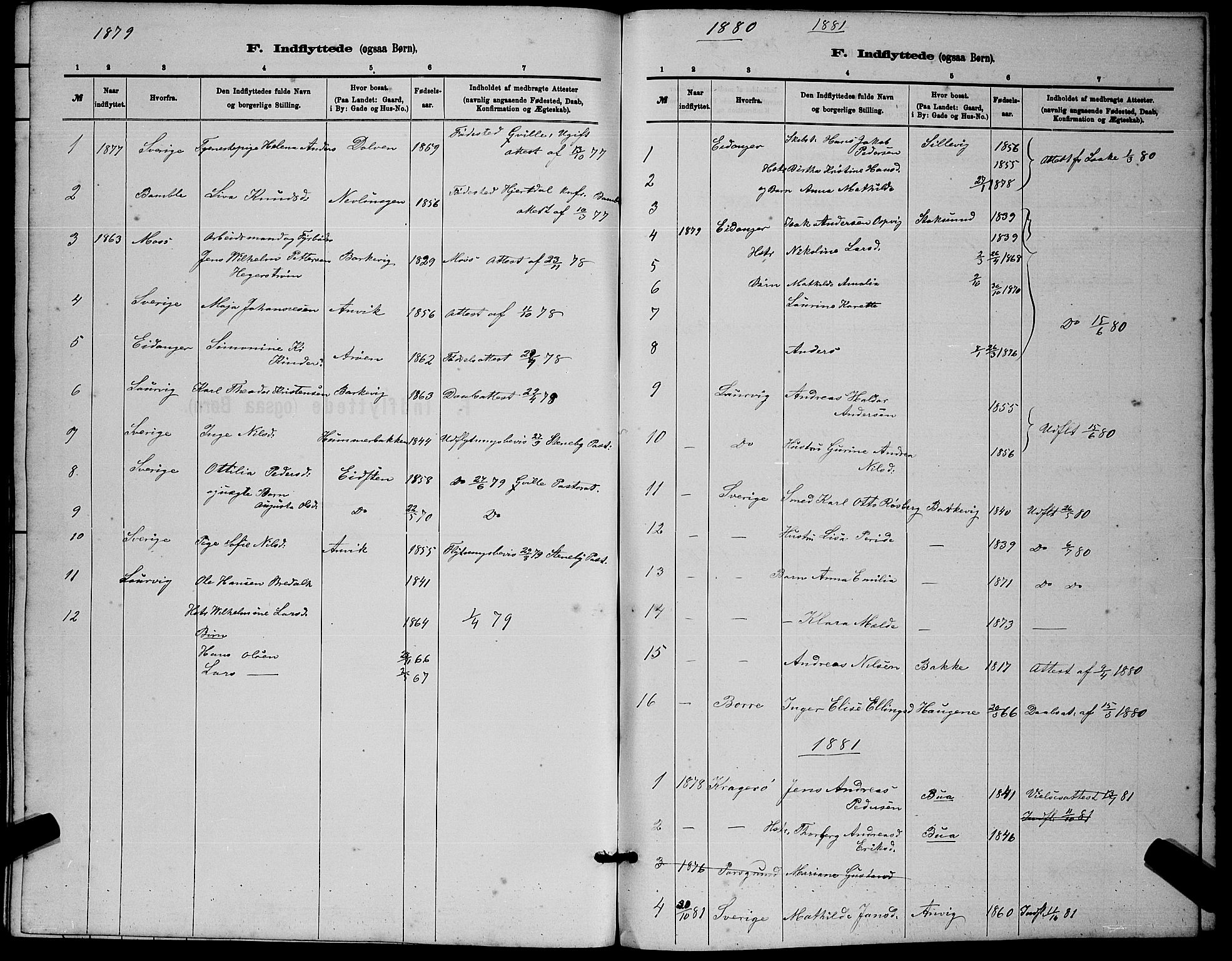 Brunlanes kirkebøker, SAKO/A-342/G/Gb/L0002: Parish register (copy) no. II 2, 1878-1902