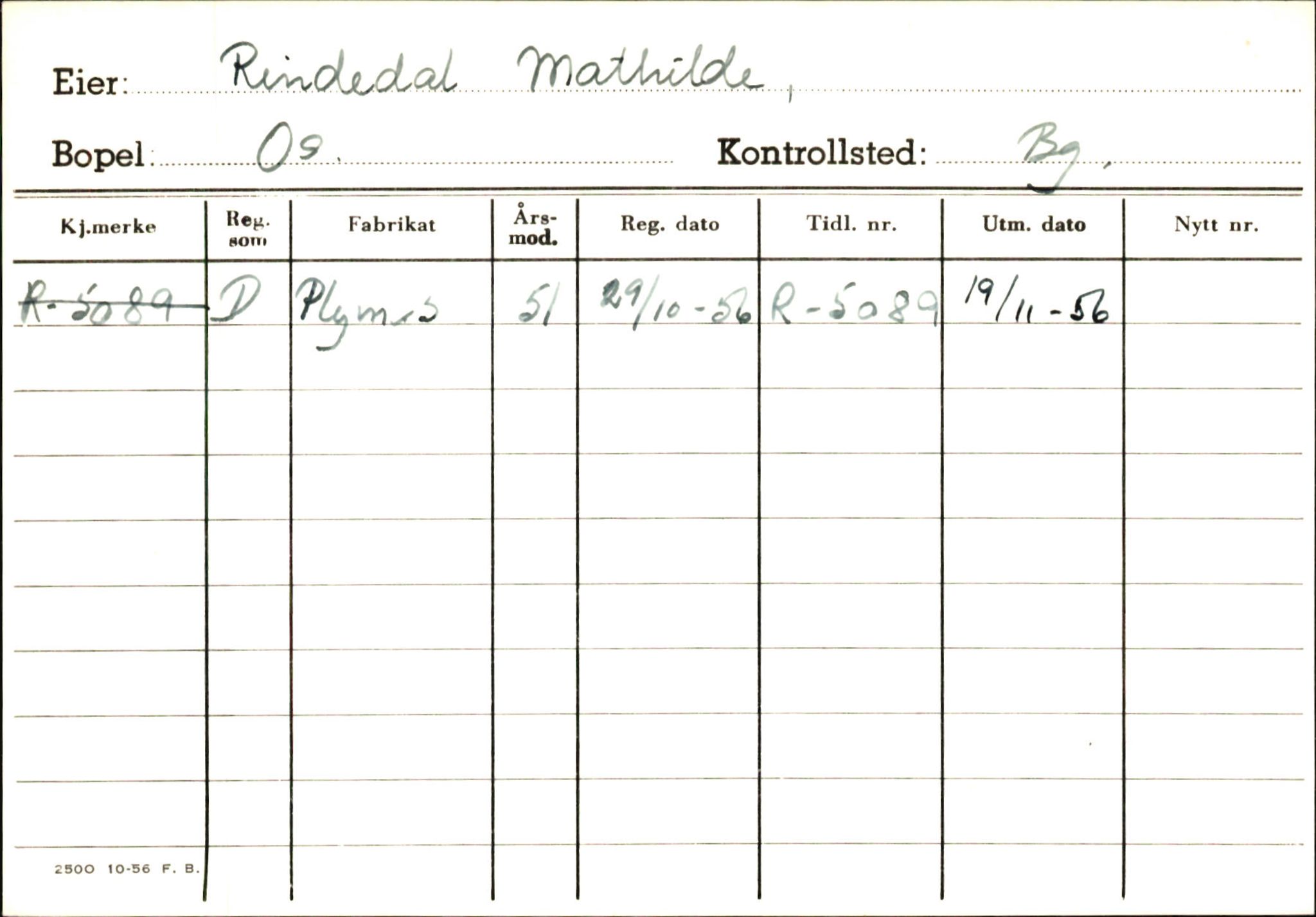 Statens vegvesen, Hordaland vegkontor, AV/SAB-A-5201/2/Ha/L0045: R-eierkort R, 1920-1971, p. 5