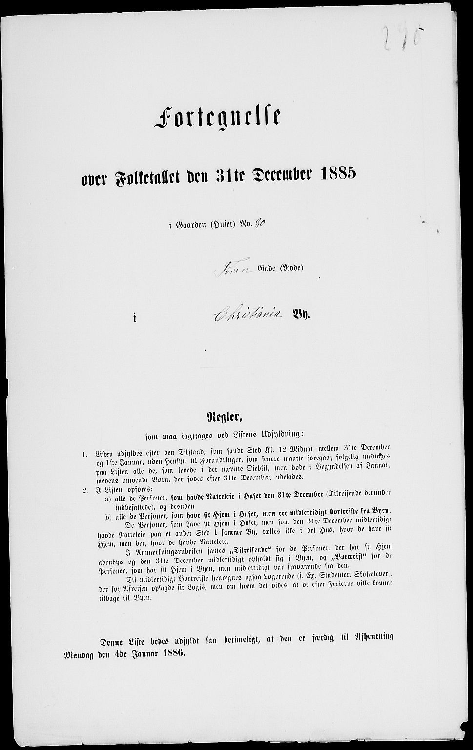 RA, 1885 census for 0301 Kristiania, 1885, p. 8506