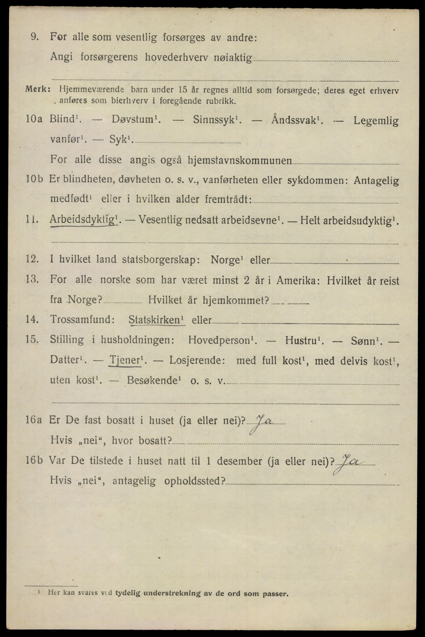 SAO, 1920 census for Ullensaker, 1920, p. 4676