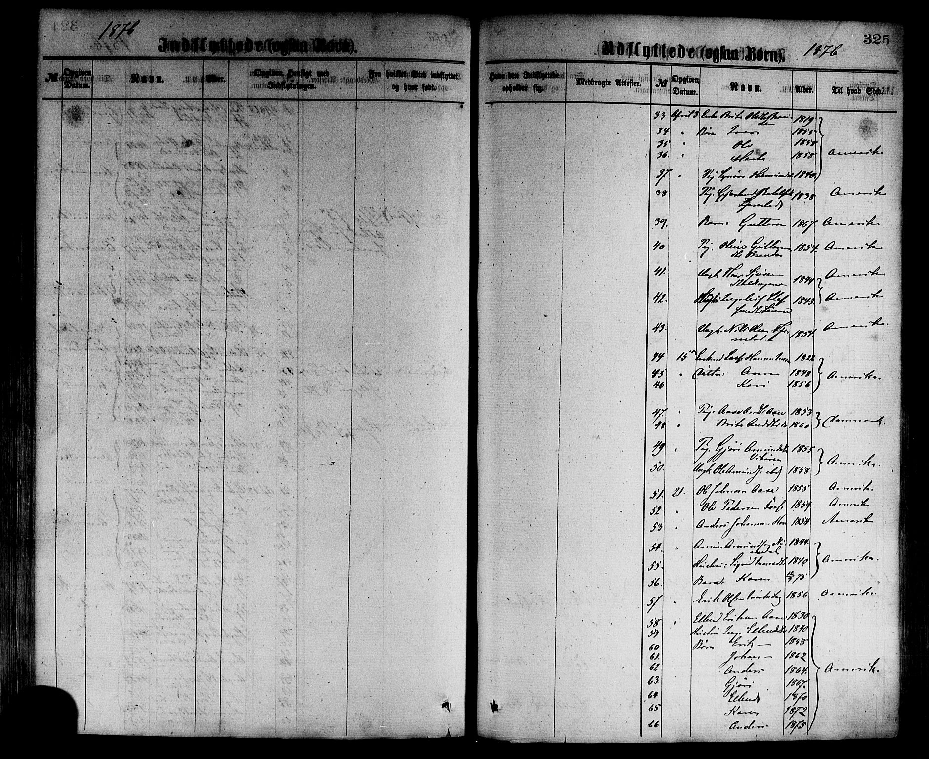 Vik sokneprestembete, AV/SAB-A-81501/H/Haa/Haaa/L0009: Parish register (official) no. A 9, 1866-1877, p. 325