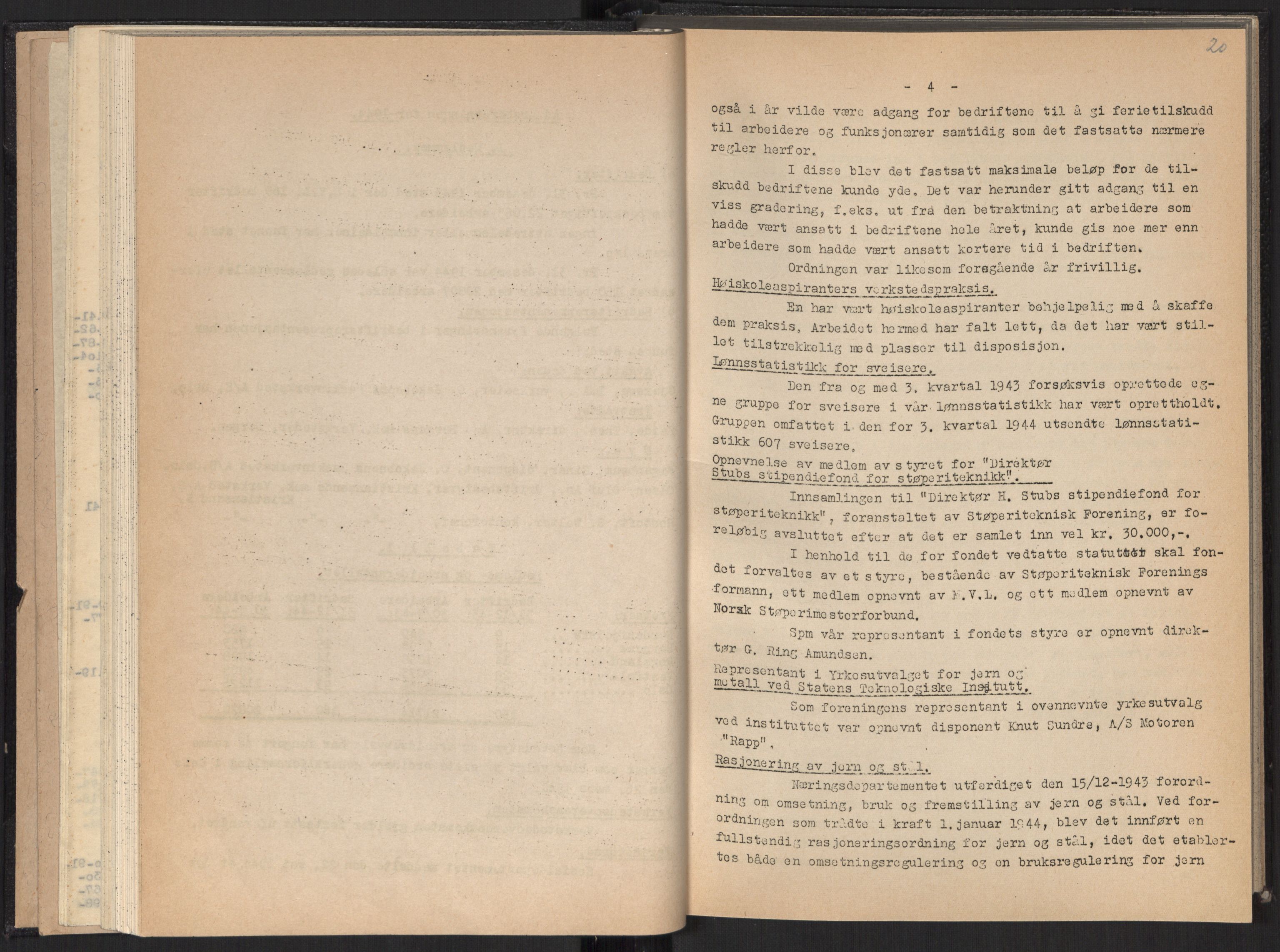 Teknologibedriftenes Landsforening TBL, AV/RA-PA-1700/A/Ad/L0007: Årsberetning med register, 1940-1951, p. 20