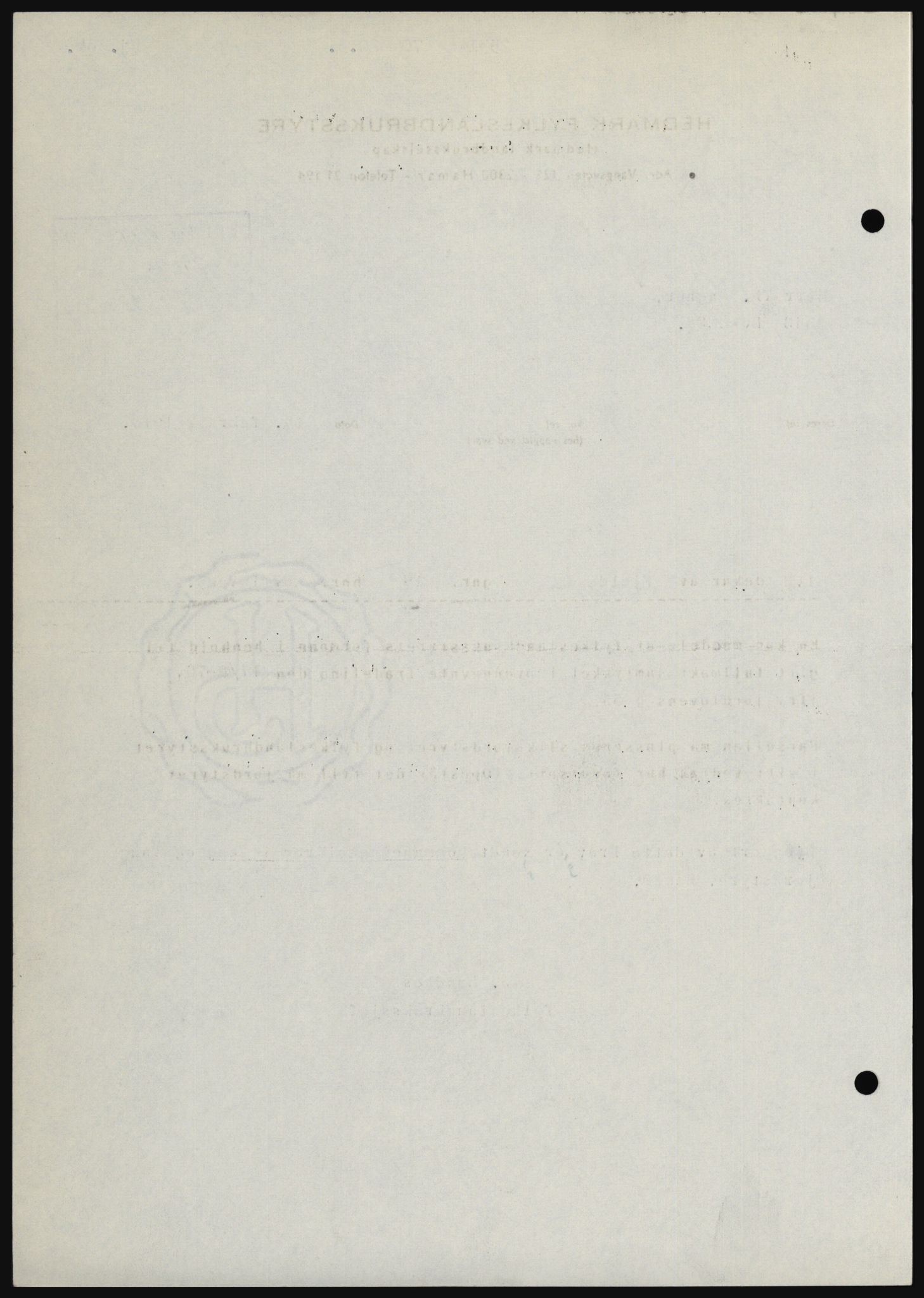 Nord-Hedmark sorenskriveri, SAH/TING-012/H/Hc/L0033: Mortgage book no. 33, 1970-1970, Diary no: : 2531/1970