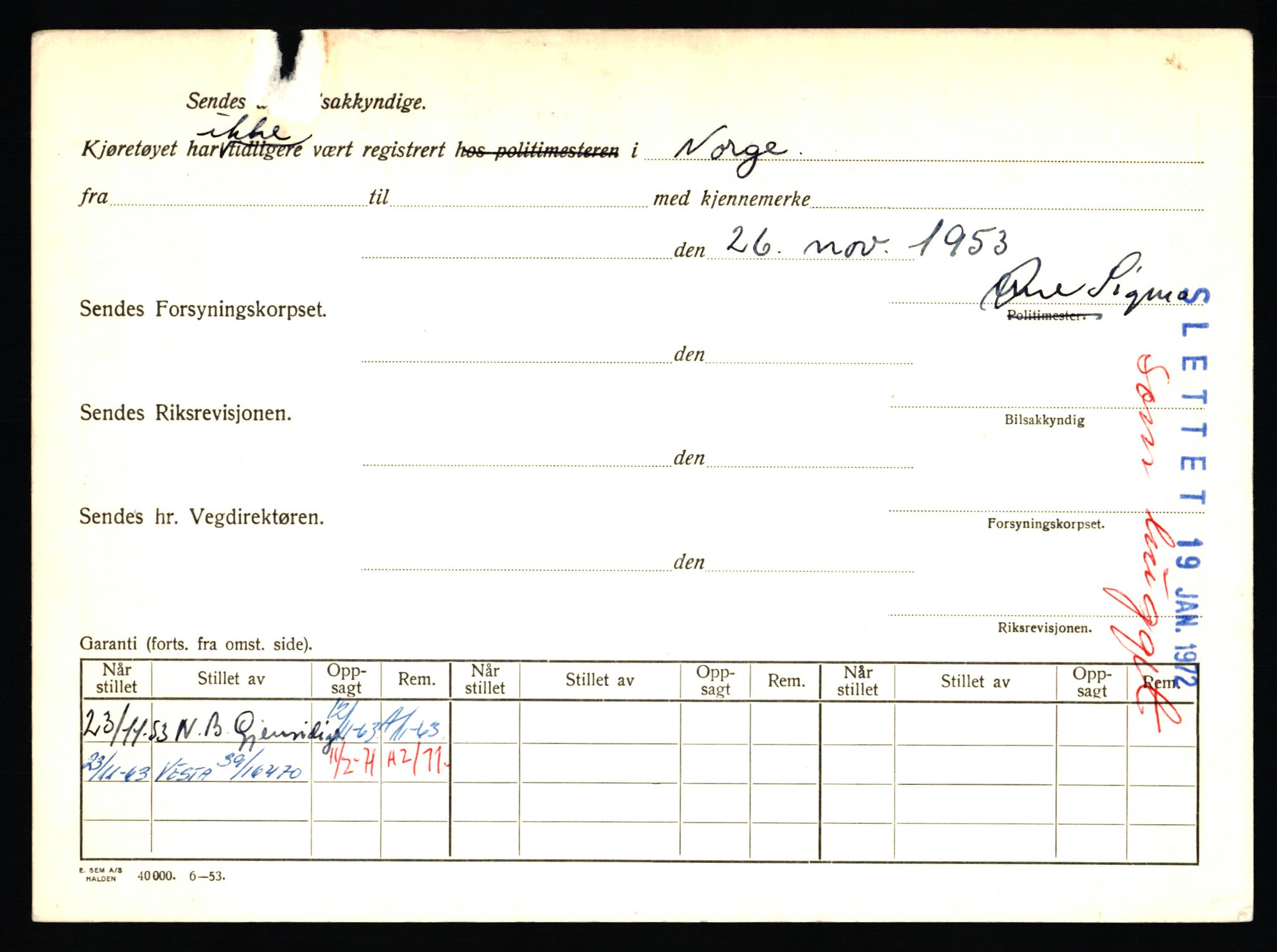 Stavanger trafikkstasjon, AV/SAST-A-101942/0/F/L0012: L-4200 - L-4699, 1930-1971, p. 142