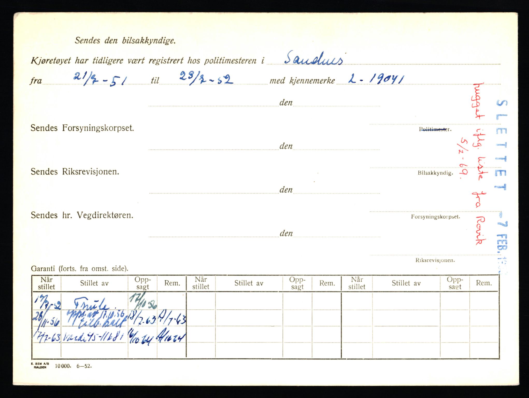 Stavanger trafikkstasjon, AV/SAST-A-101942/0/F/L0045: L-27000 - L-27799, 1930-1971, p. 260