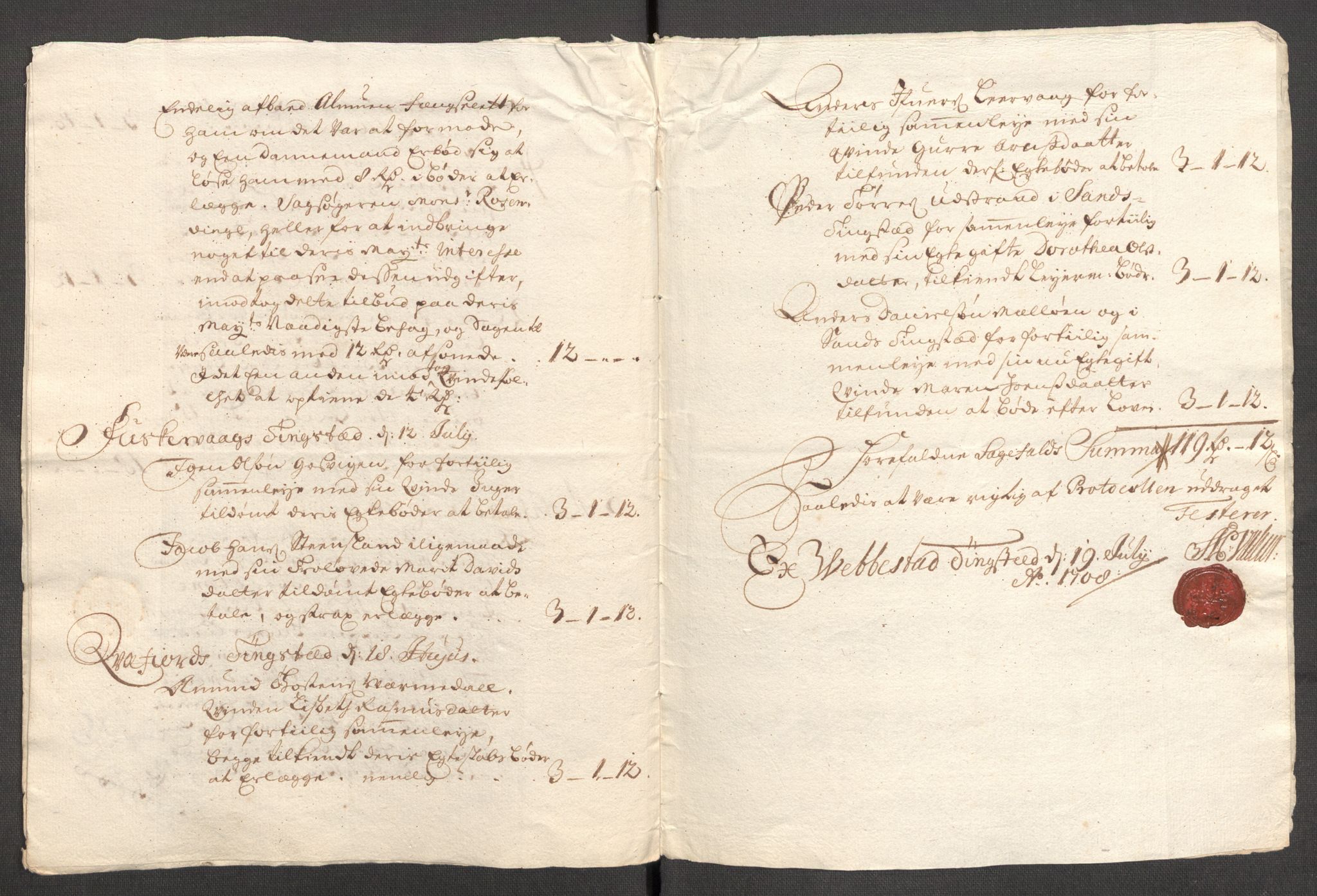 Rentekammeret inntil 1814, Reviderte regnskaper, Fogderegnskap, AV/RA-EA-4092/R68/L4756: Fogderegnskap Senja og Troms, 1705-1707, p. 389