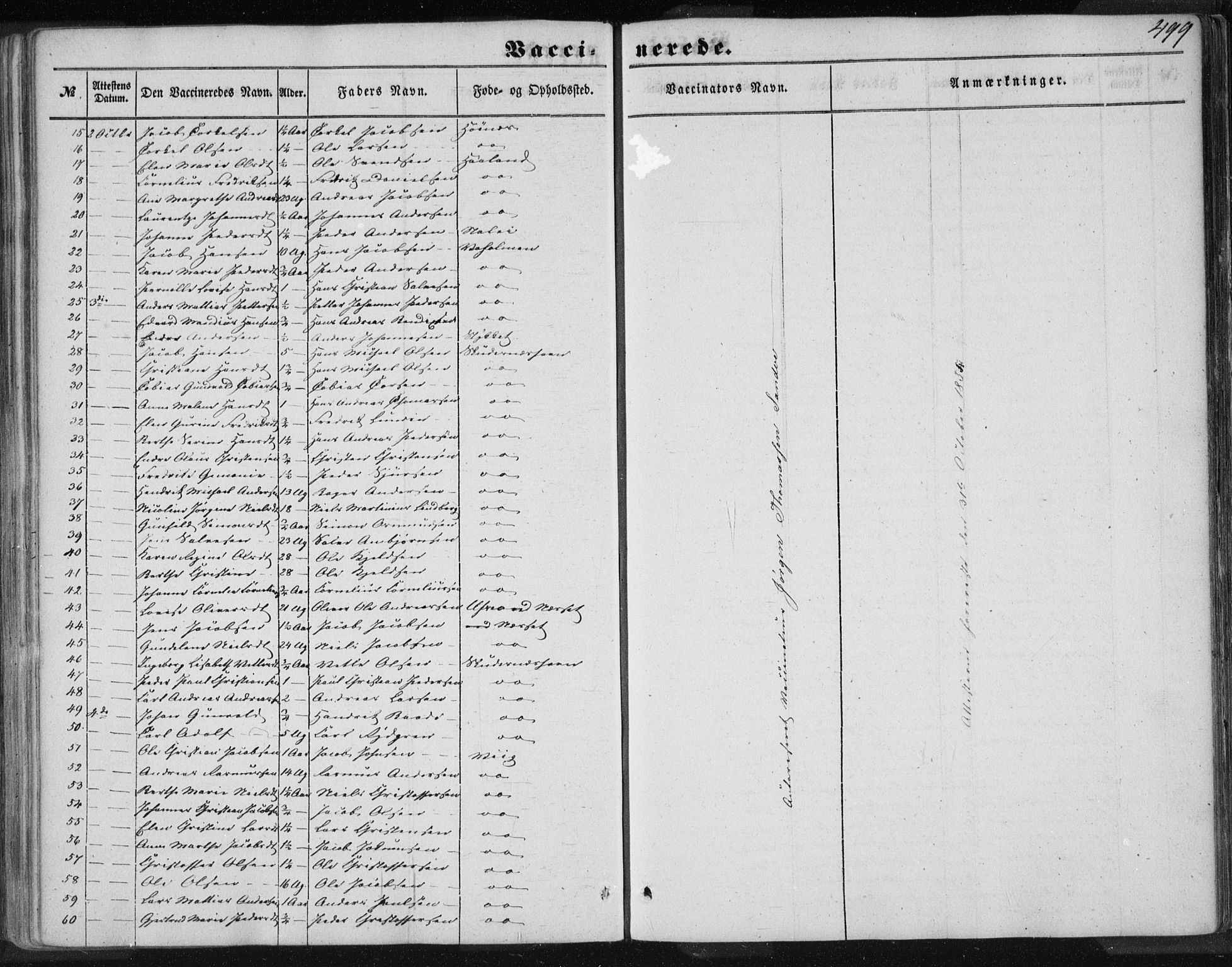 Skudenes sokneprestkontor, SAST/A -101849/H/Ha/Haa/L0005: Parish register (official) no. A 3.2, 1847-1863, p. 499
