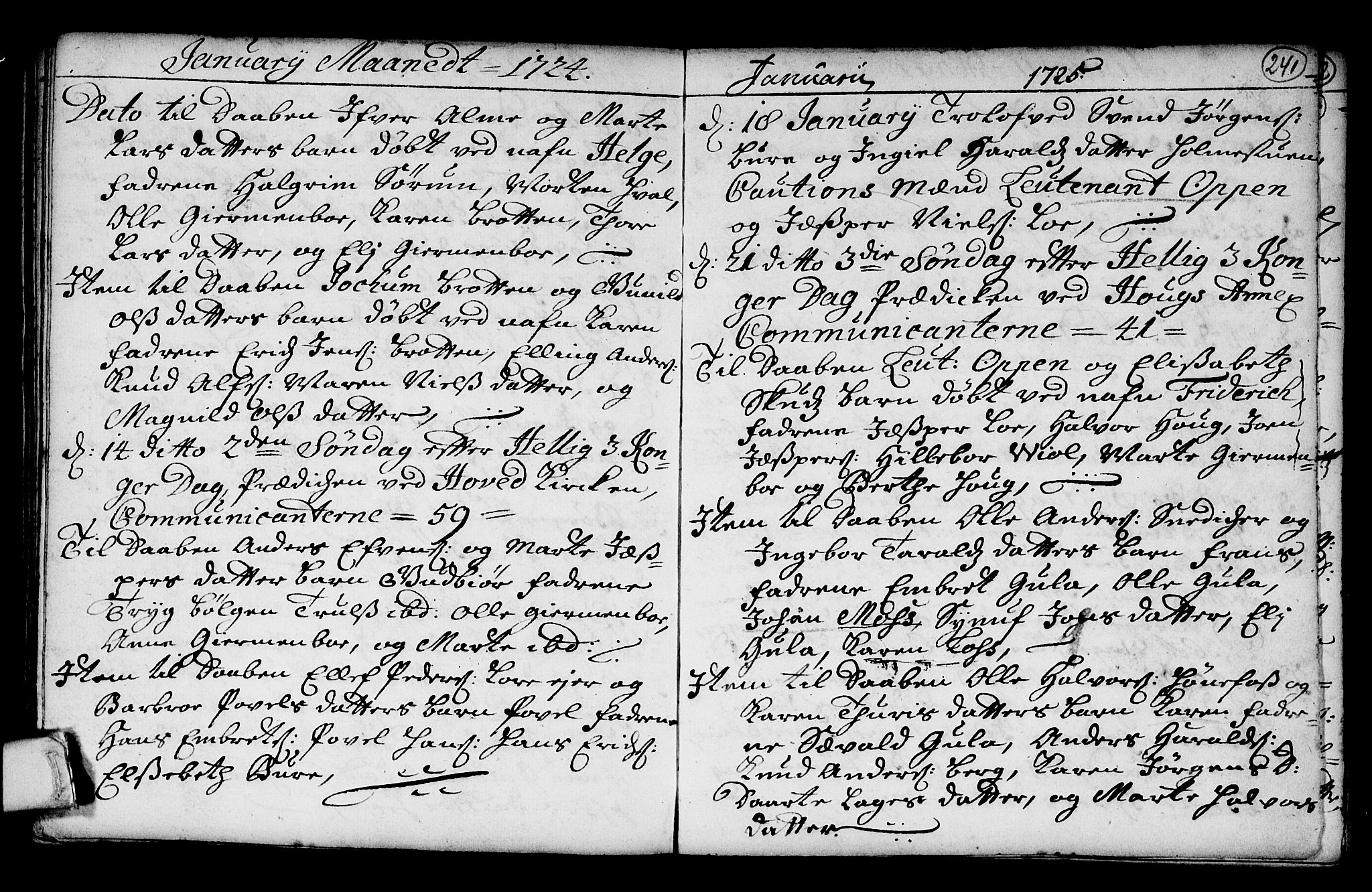 Norderhov kirkebøker, AV/SAKO-A-237/G/Ga/L0001: Parish register (copy) no. I 1, 1717-1725, p. 241