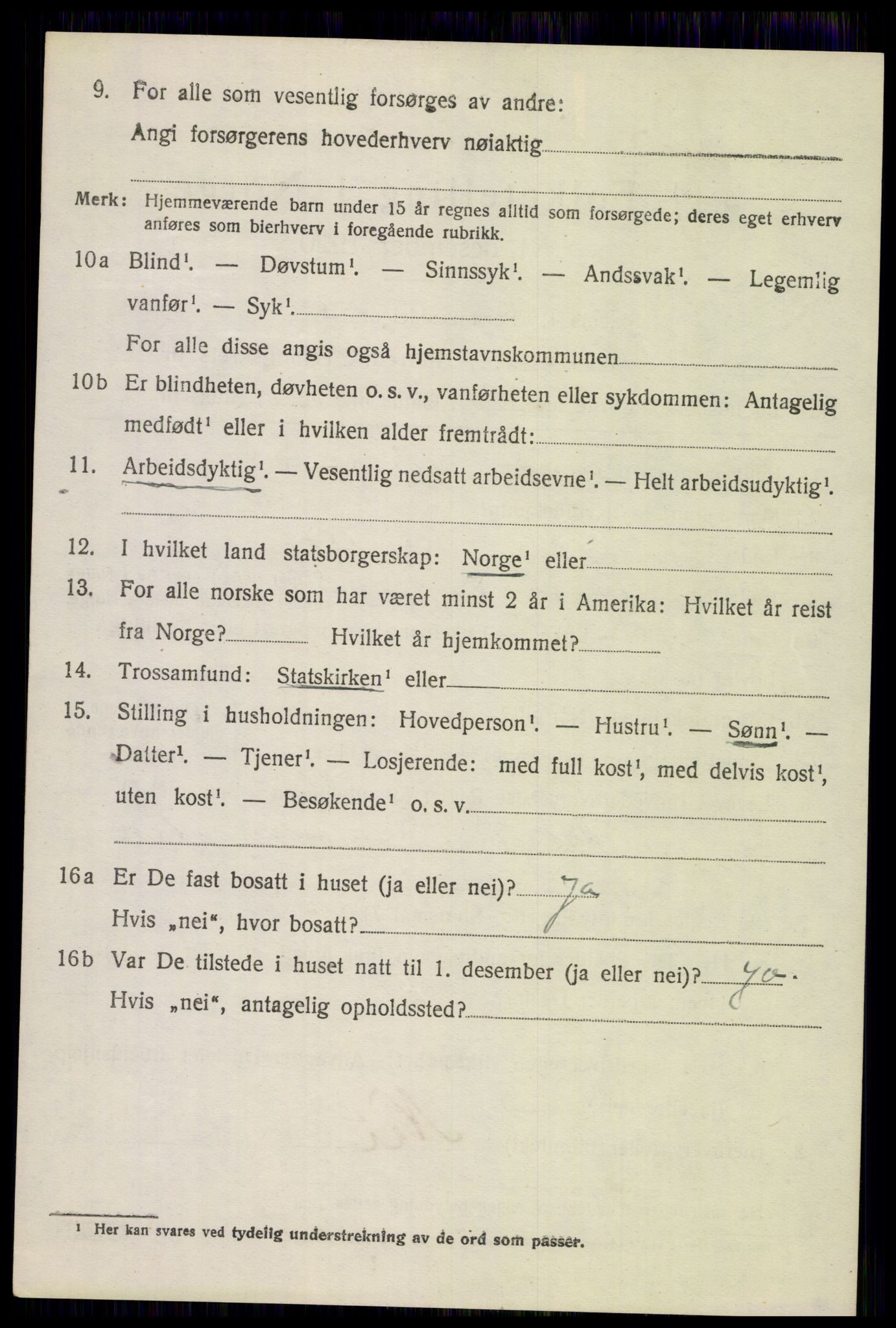 SAH, 1920 census for Lunner, 1920, p. 5368