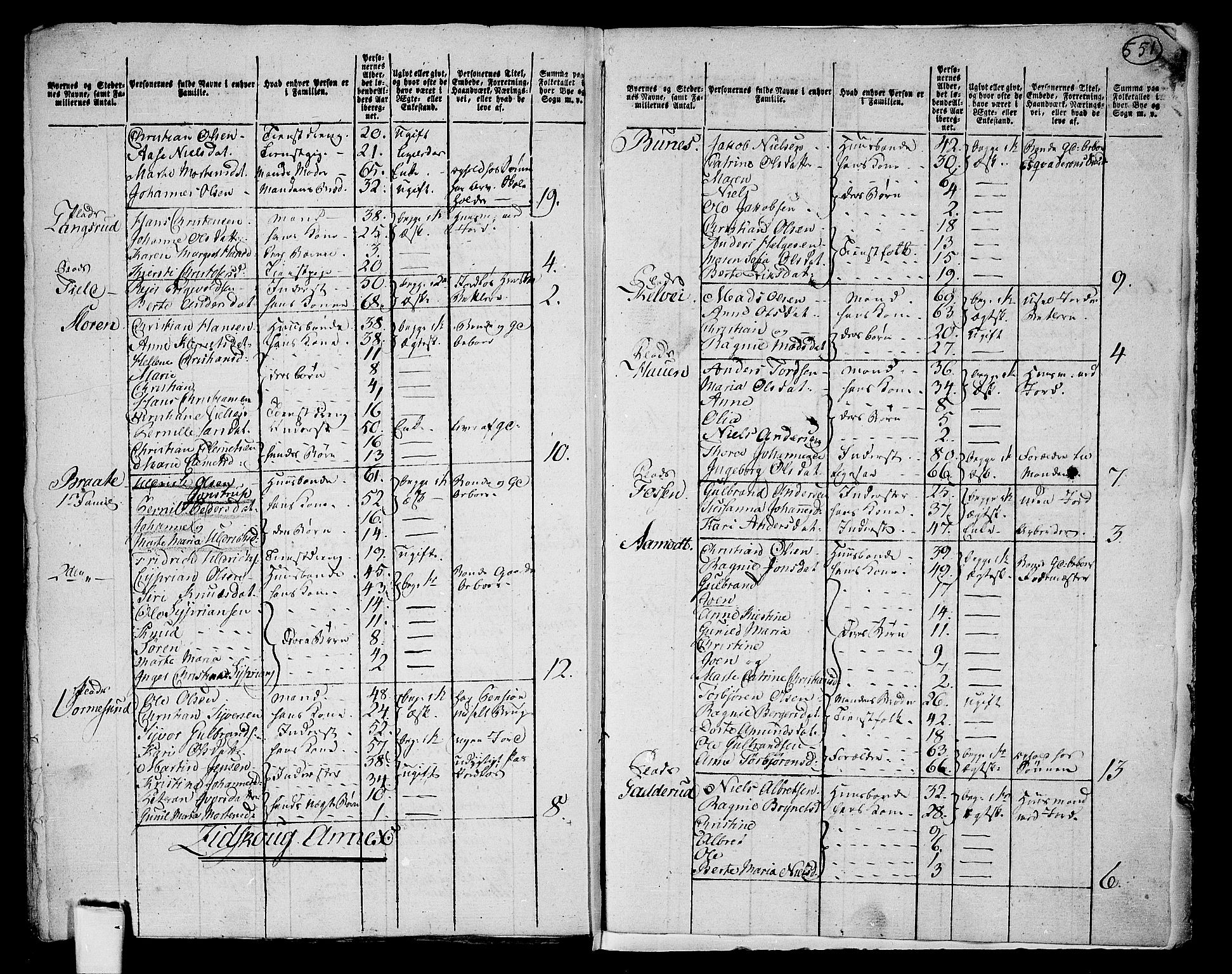 RA, 1801 census for 0221P Høland, 1801, p. 550b-551a