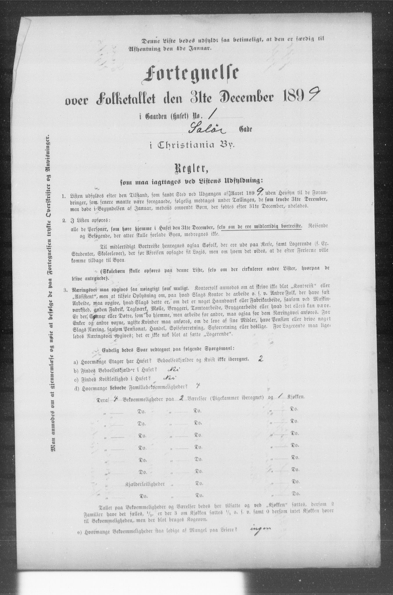 OBA, Municipal Census 1899 for Kristiania, 1899, p. 12944