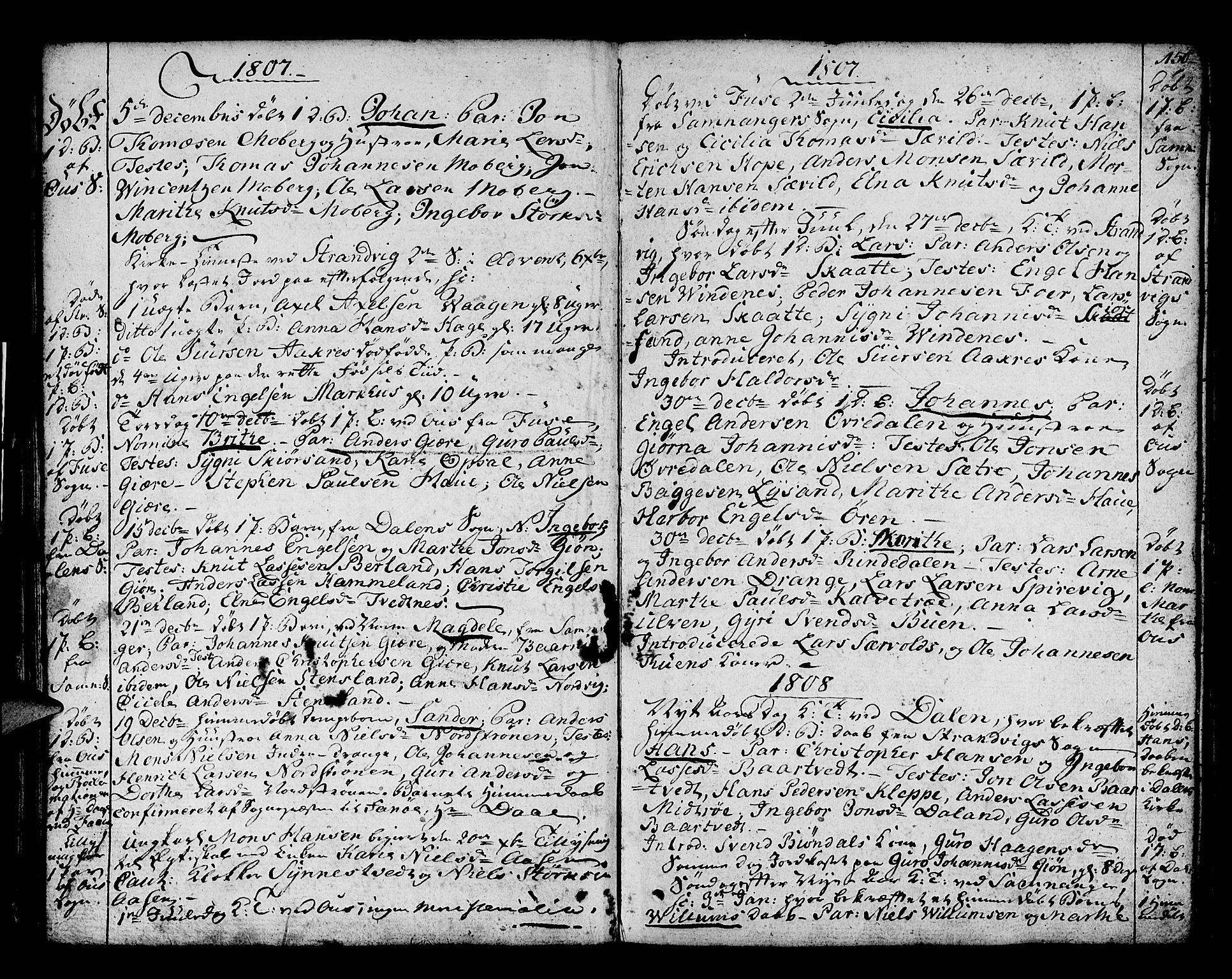 Os sokneprestembete, SAB/A-99929: Parish register (official) no. A 11, 1789-1815, p. 150