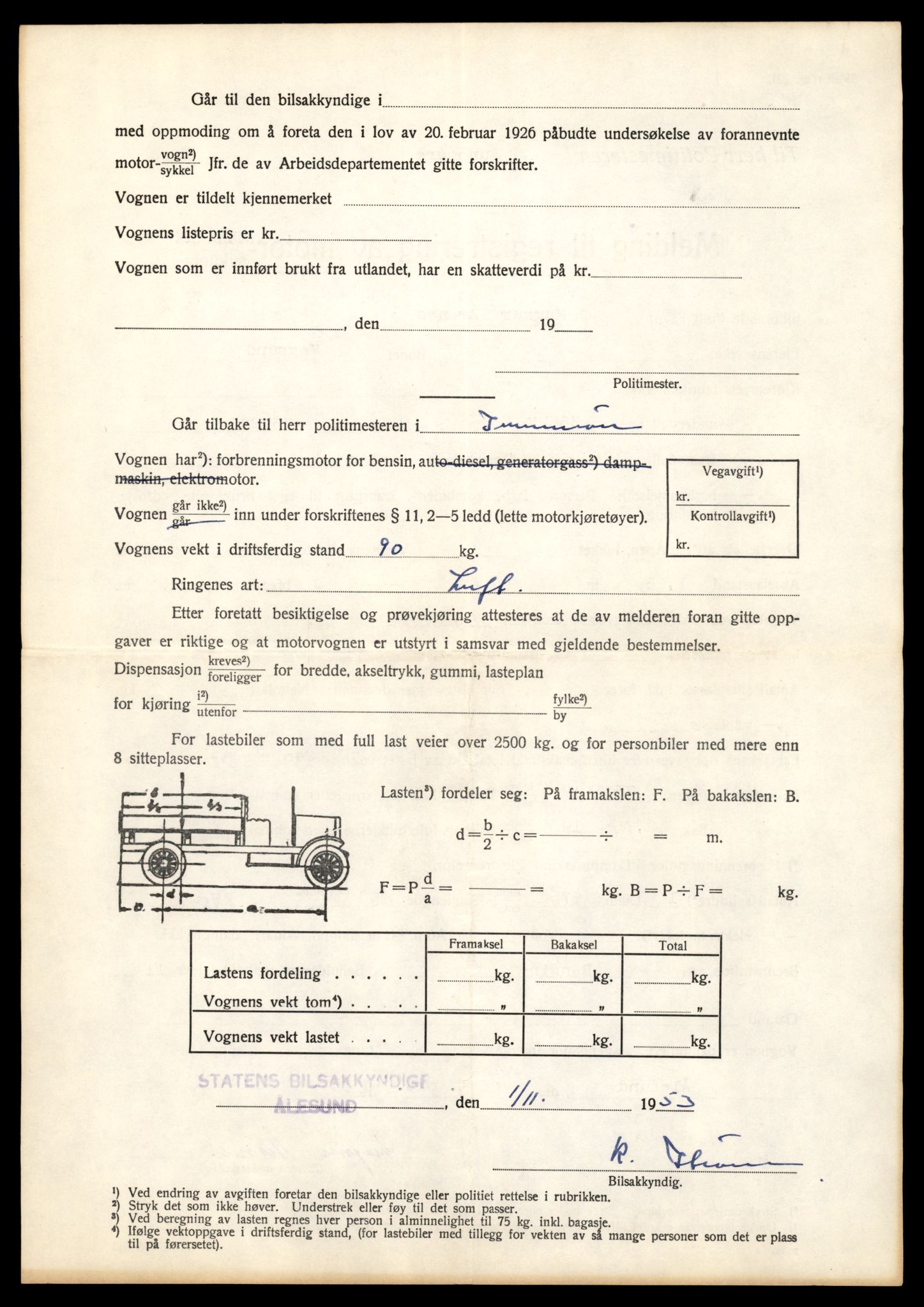 Møre og Romsdal vegkontor - Ålesund trafikkstasjon, AV/SAT-A-4099/F/Fe/L0037: Registreringskort for kjøretøy T 13031 - T 13179, 1927-1998, p. 320
