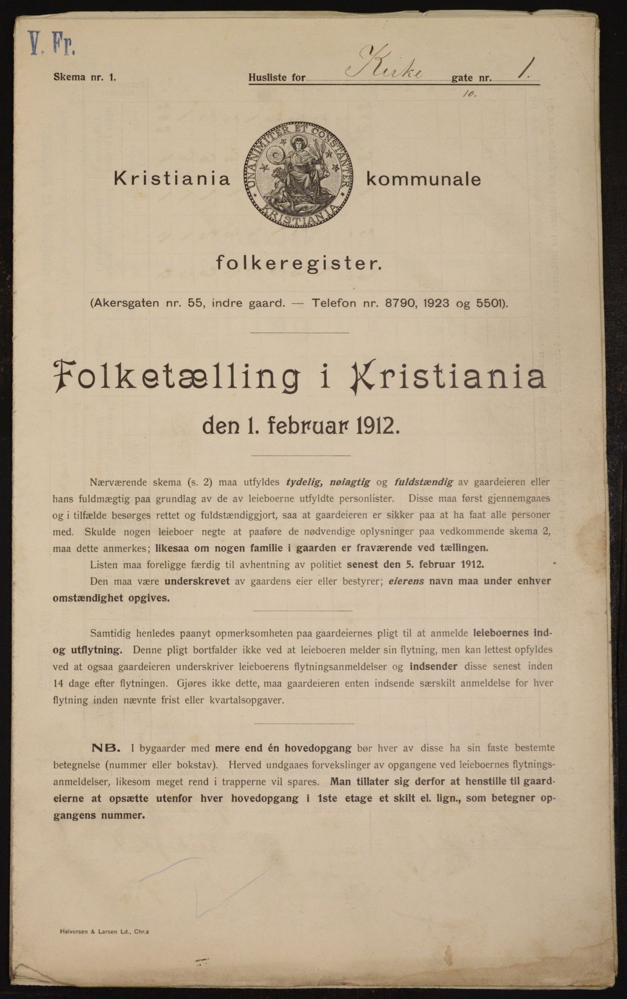 OBA, Municipal Census 1912 for Kristiania, 1912, p. 49978