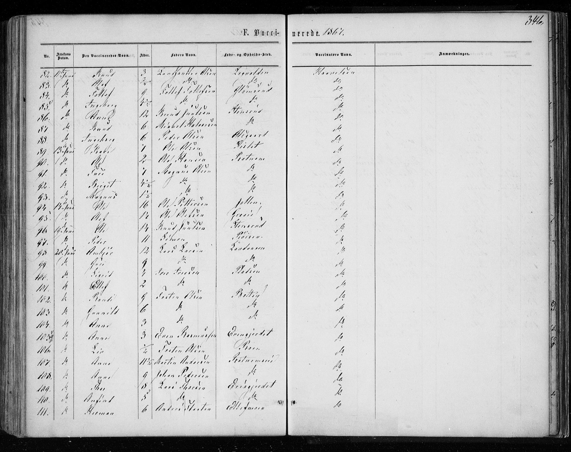 Gol kirkebøker, AV/SAKO-A-226/F/Fa/L0003: Parish register (official) no. I 3, 1863-1875, p. 346