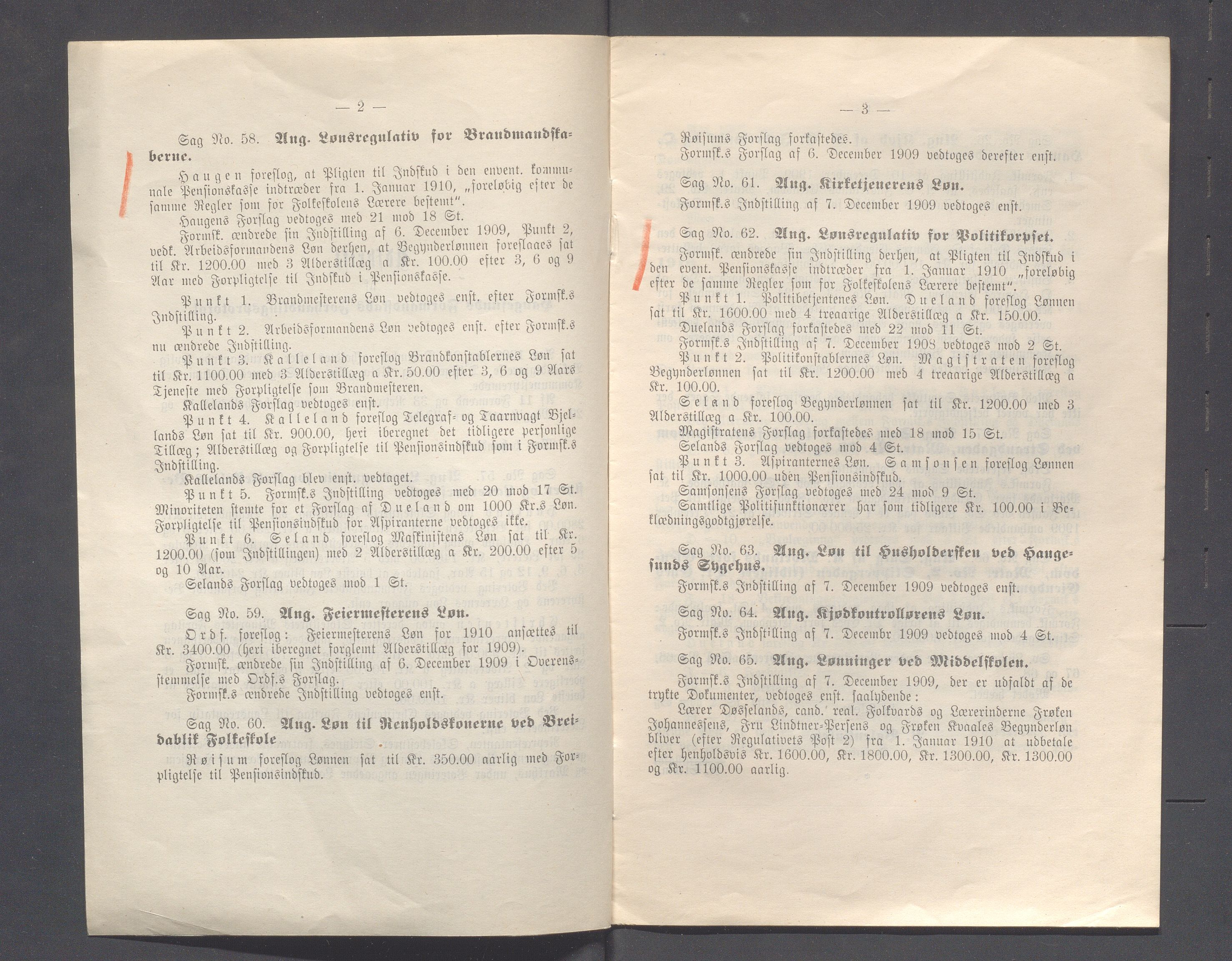 Haugesund kommune - Formannskapet og Bystyret, IKAR/A-740/A/Abb/L0002: Bystyreforhandlinger, 1908-1917, p. 340