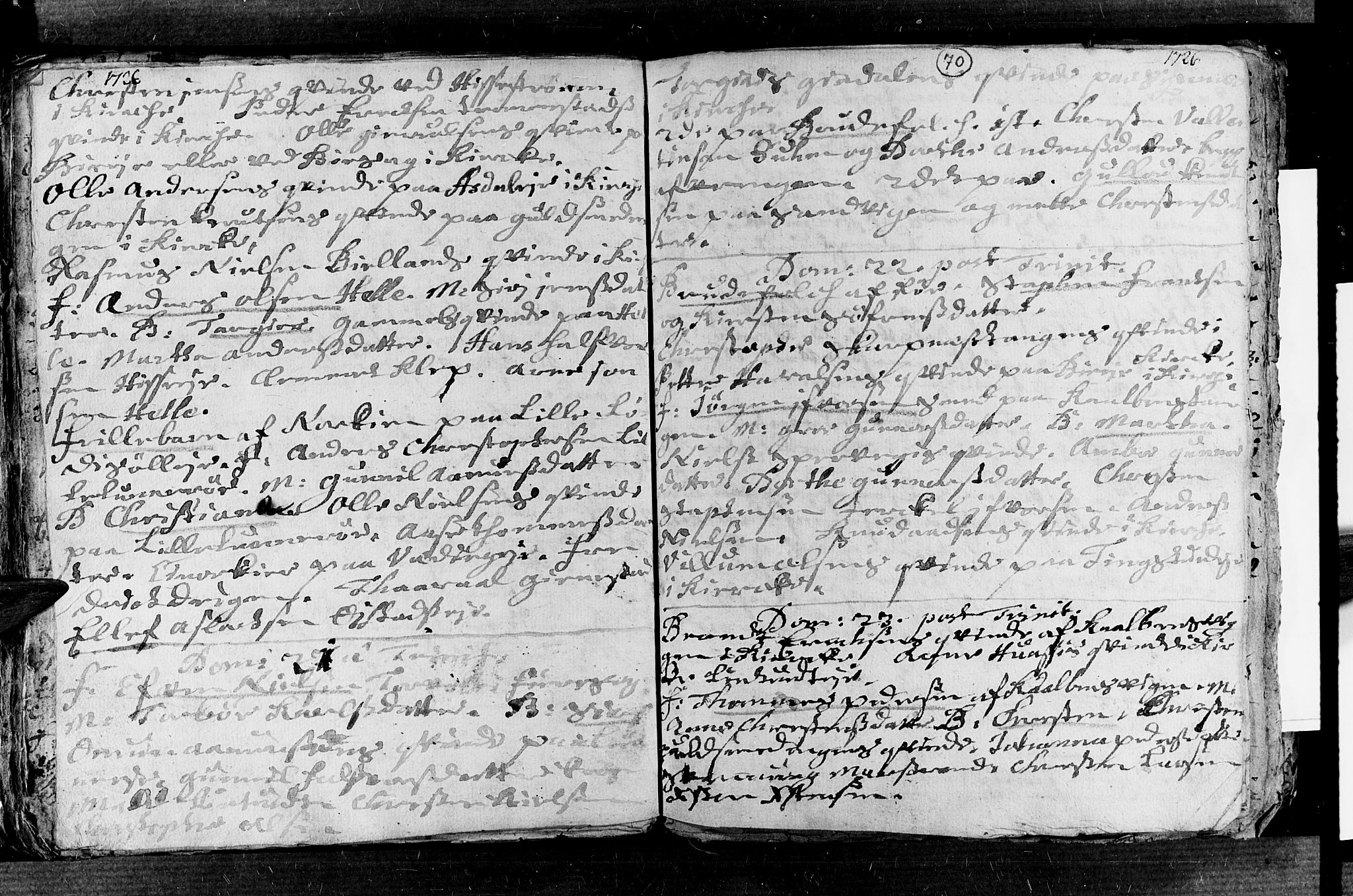 Øyestad sokneprestkontor, AV/SAK-1111-0049/F/Fa/L0003: Parish register (official) no. A 3, 1722-1730, p. 70